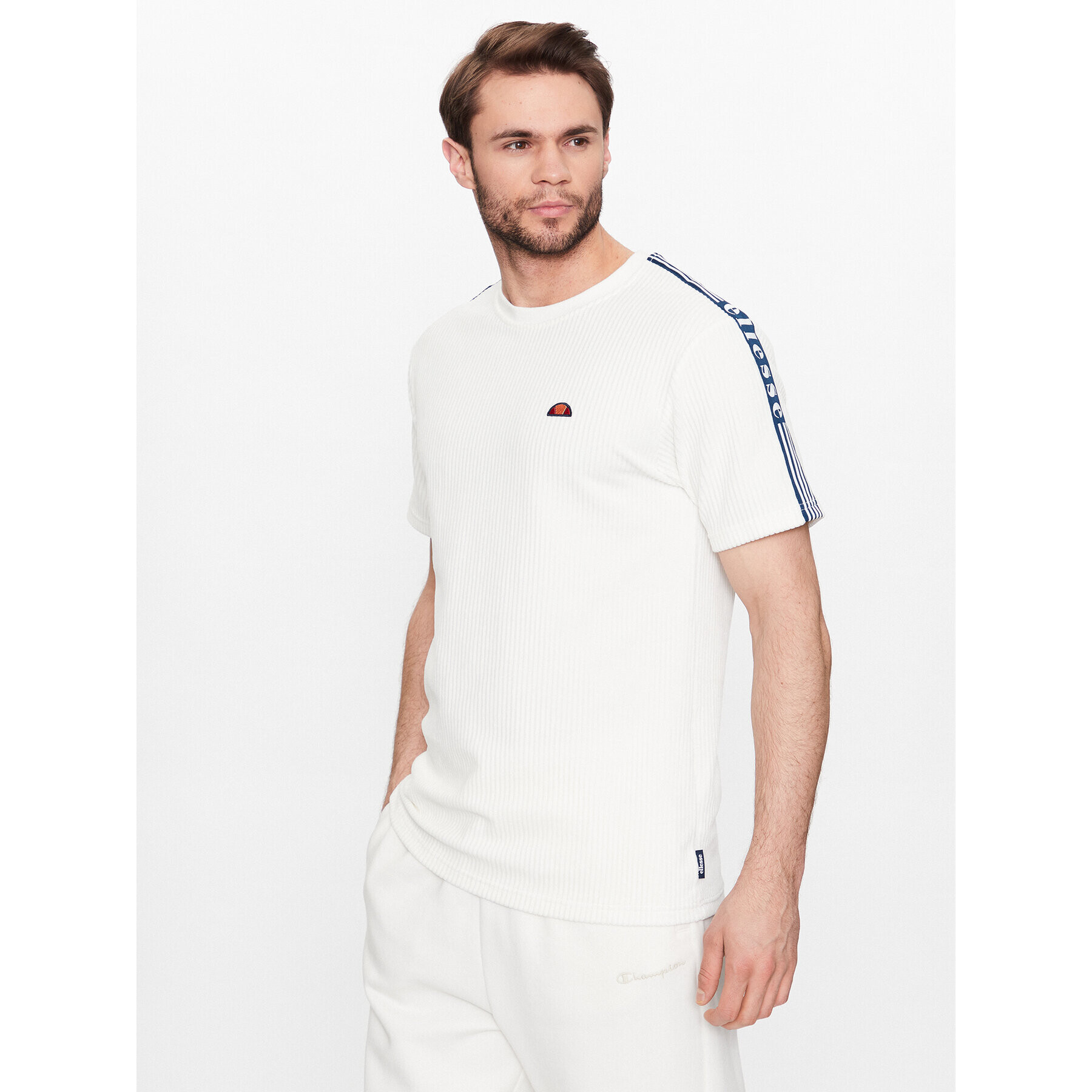 Ellesse Тишърт Madori SHR18179 Бял Regular Fit - Pepit.bg