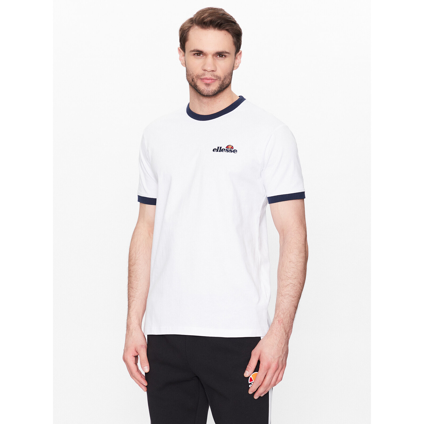 Ellesse Тишърт Meduno SHR10164 Бял Regular Fit - Pepit.bg