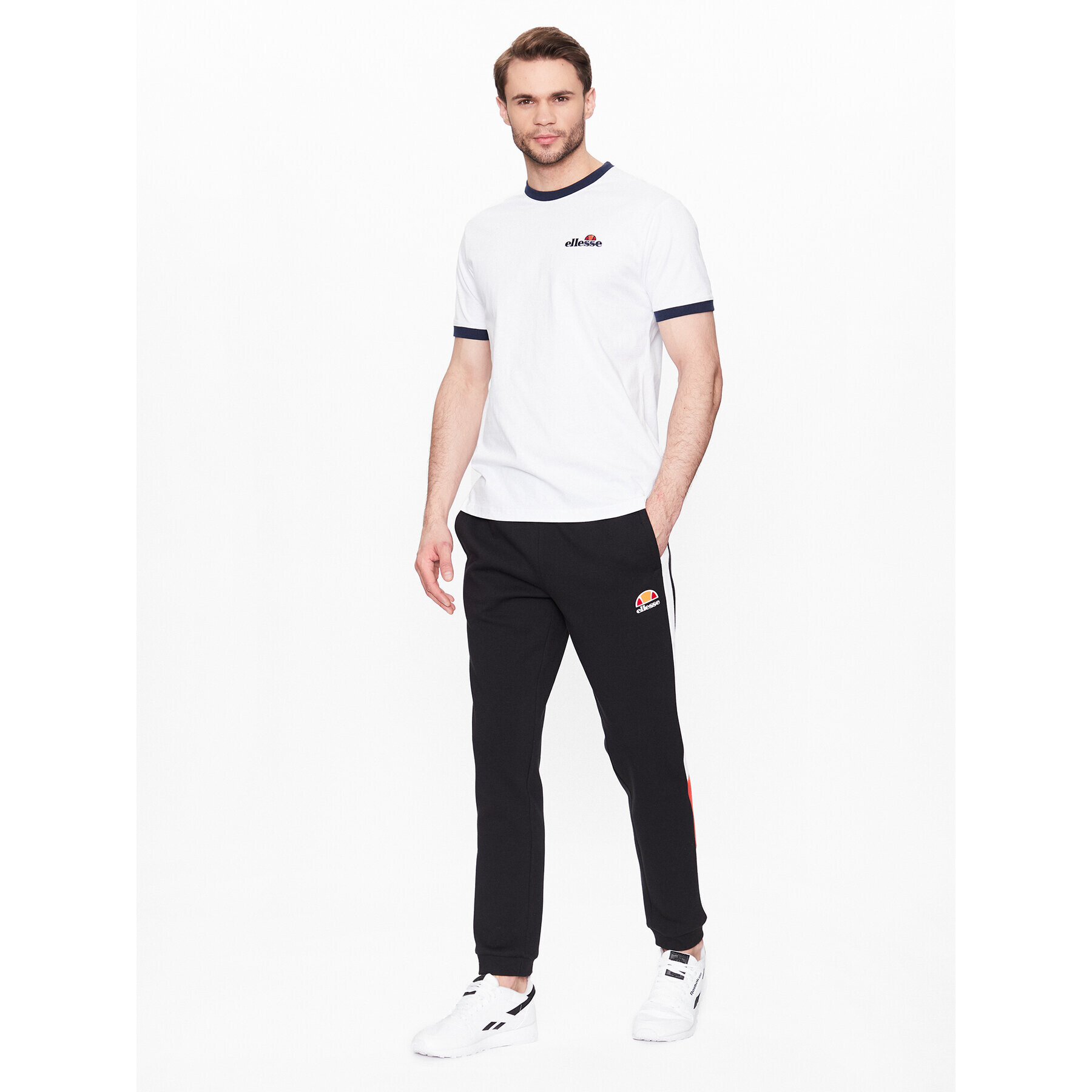 Ellesse Тишърт Meduno SHR10164 Бял Regular Fit - Pepit.bg