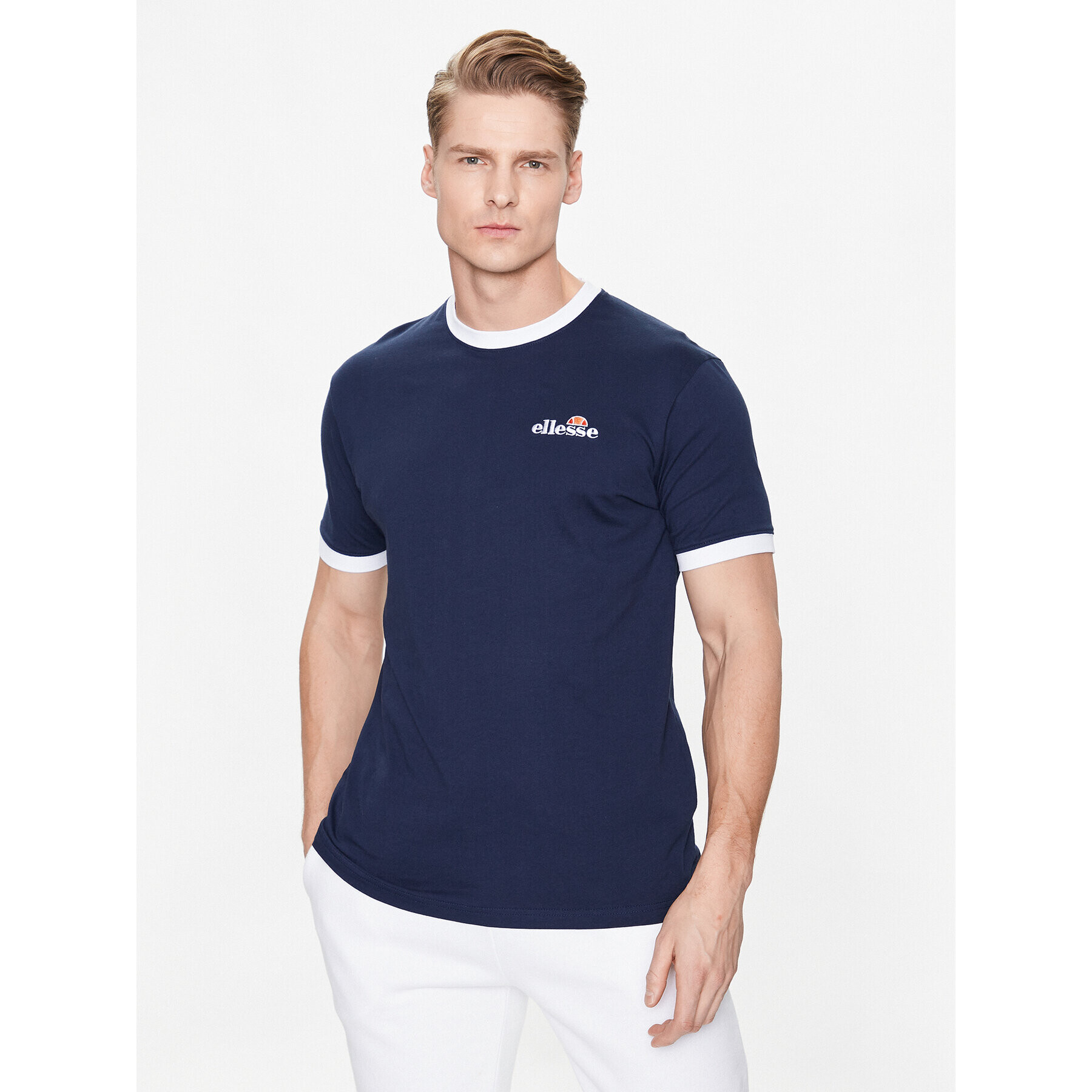 Ellesse Тишърт Meduno SHR10164 Тъмносин Regular Fit - Pepit.bg