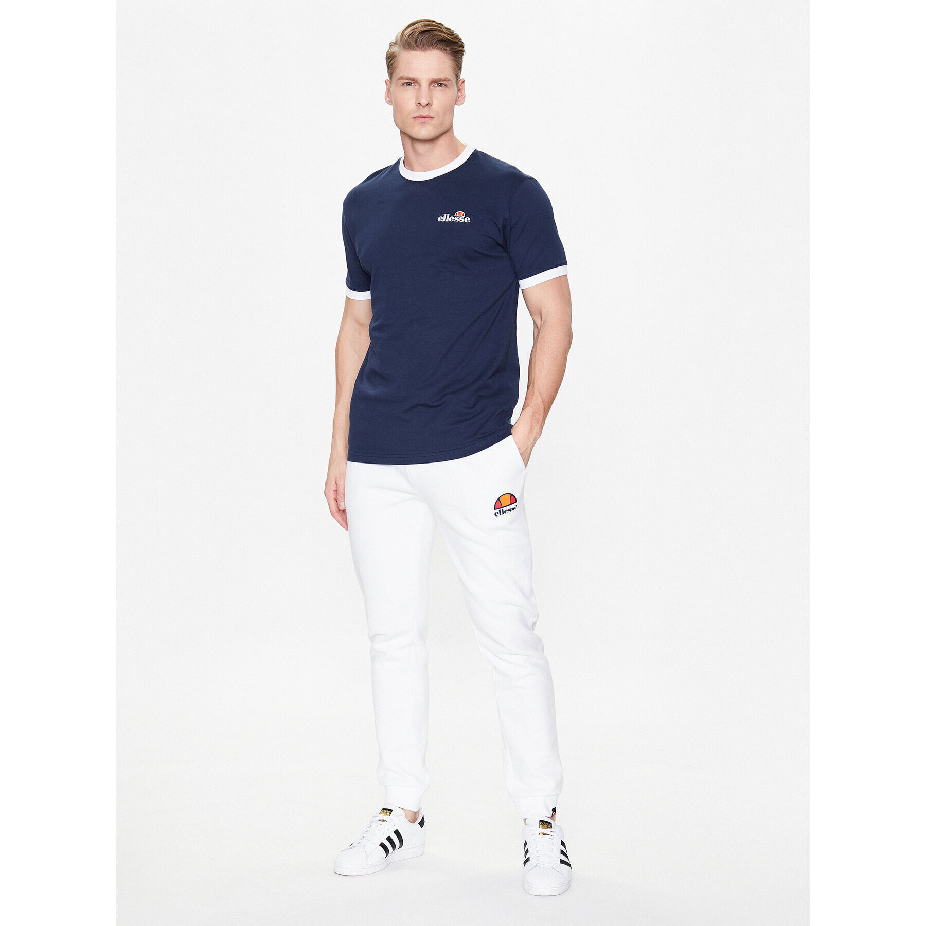 Ellesse Тишърт Meduno SHR10164 Тъмносин Regular Fit - Pepit.bg