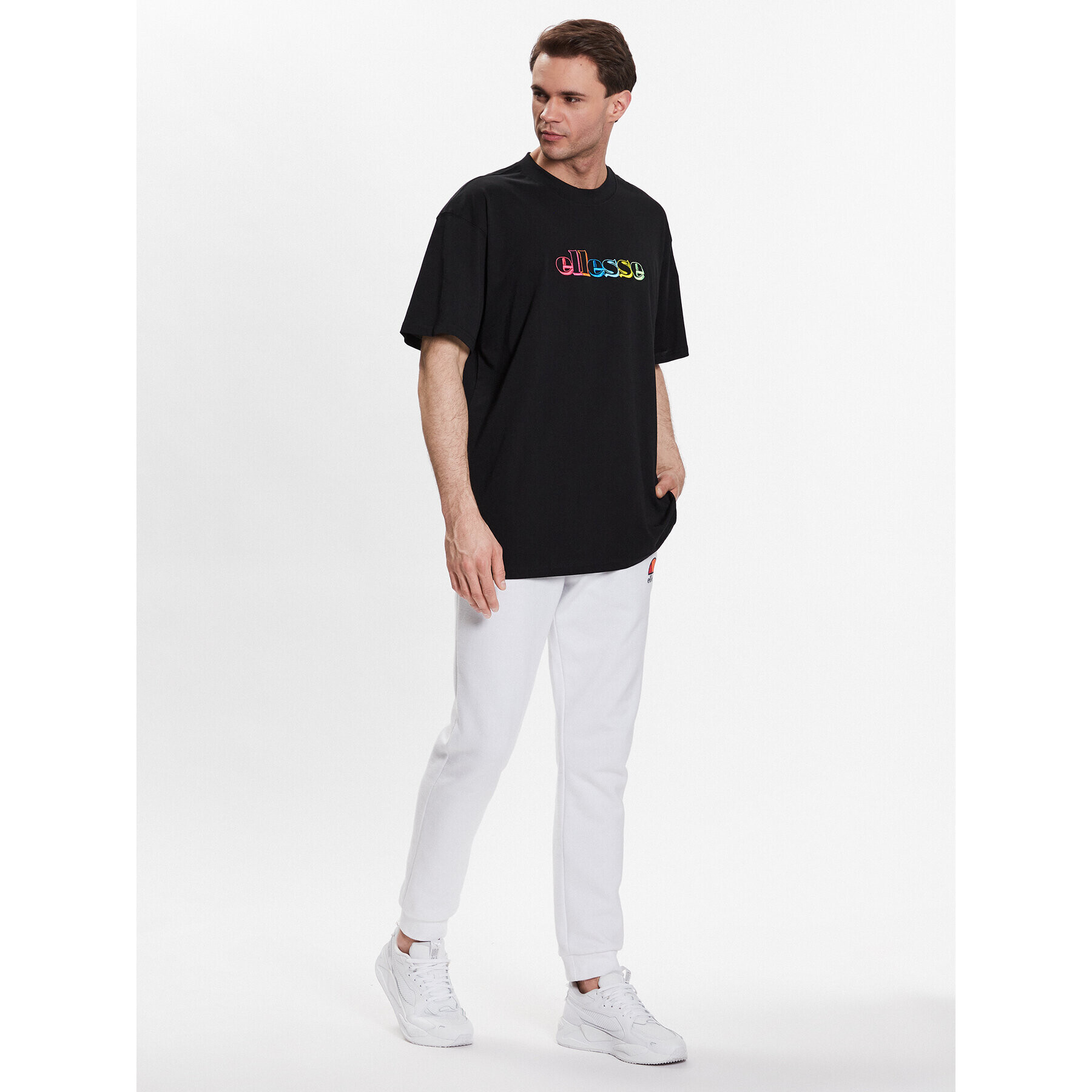 Ellesse Тишърт Monda SHR17642 Черен Regular Fit - Pepit.bg