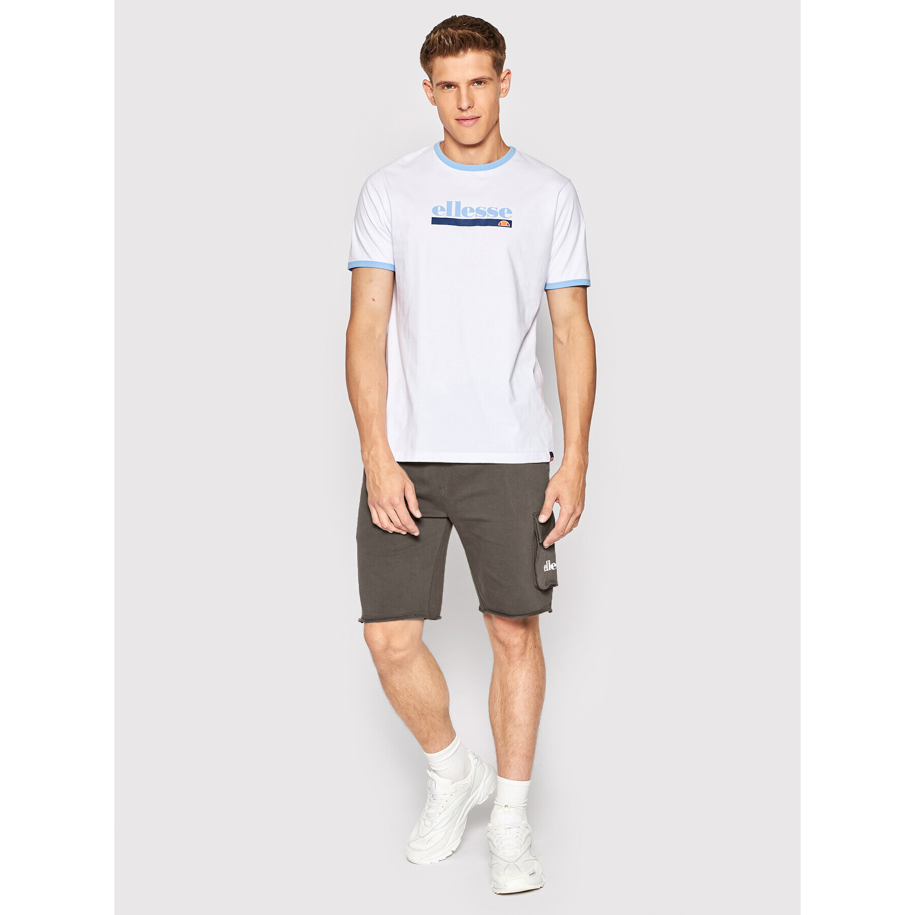 Ellesse Тишърт Privalova SHN15256 Бял Regular Fit - Pepit.bg