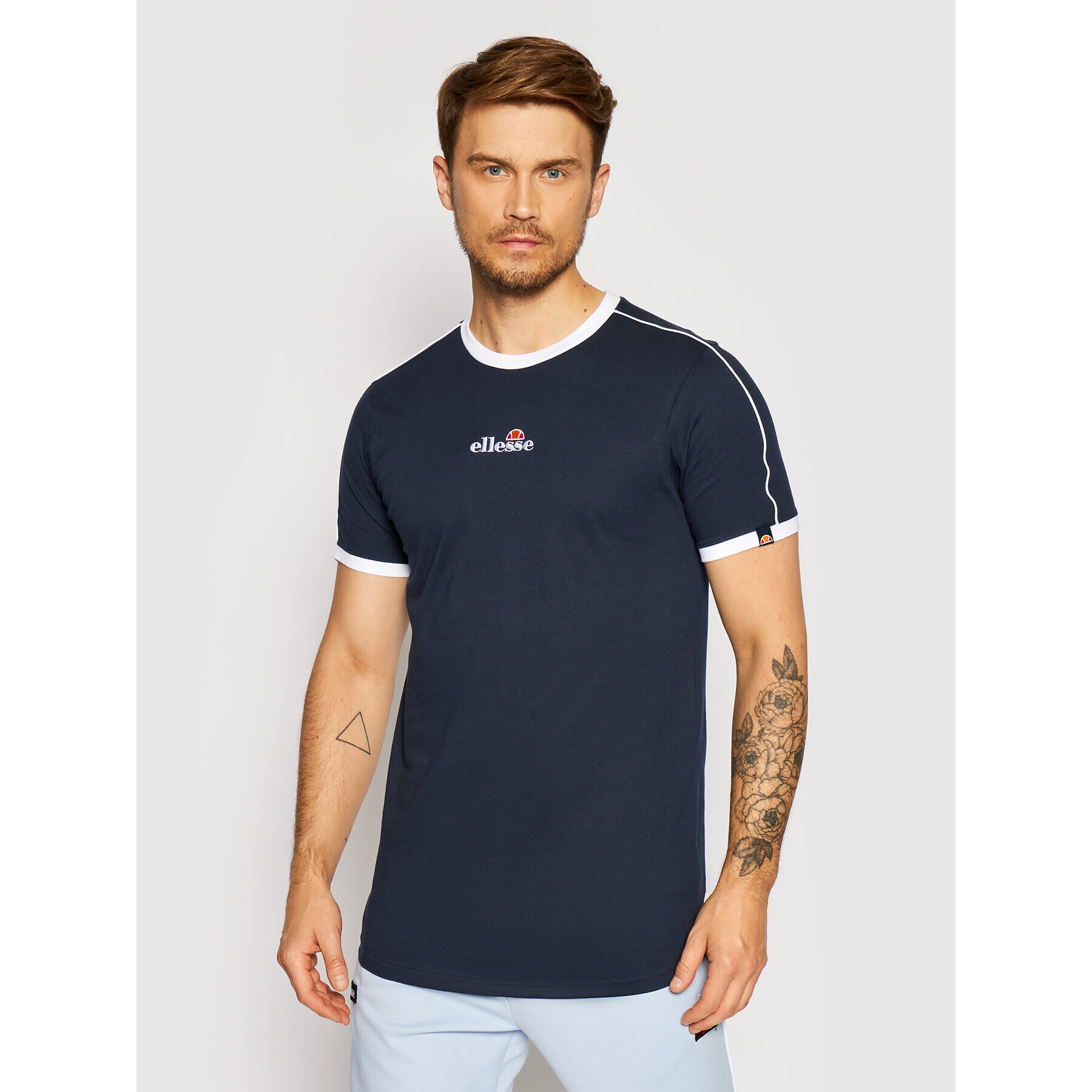 Ellesse Тишърт Riesco SHJ11915 Тъмносин Regular Fit - Pepit.bg