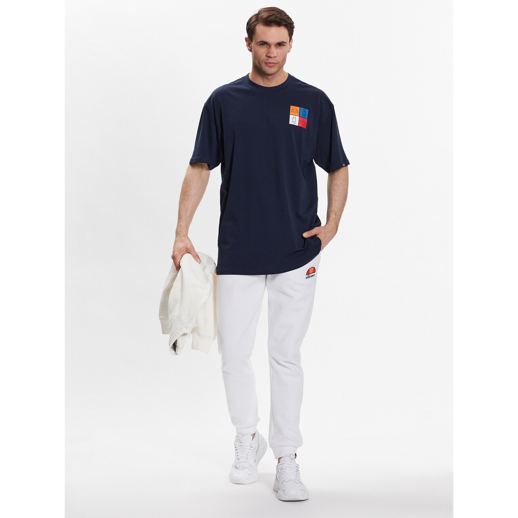 Ellesse Тишърт Rolletto SHR17641 Тъмносин Regular Fit - Pepit.bg