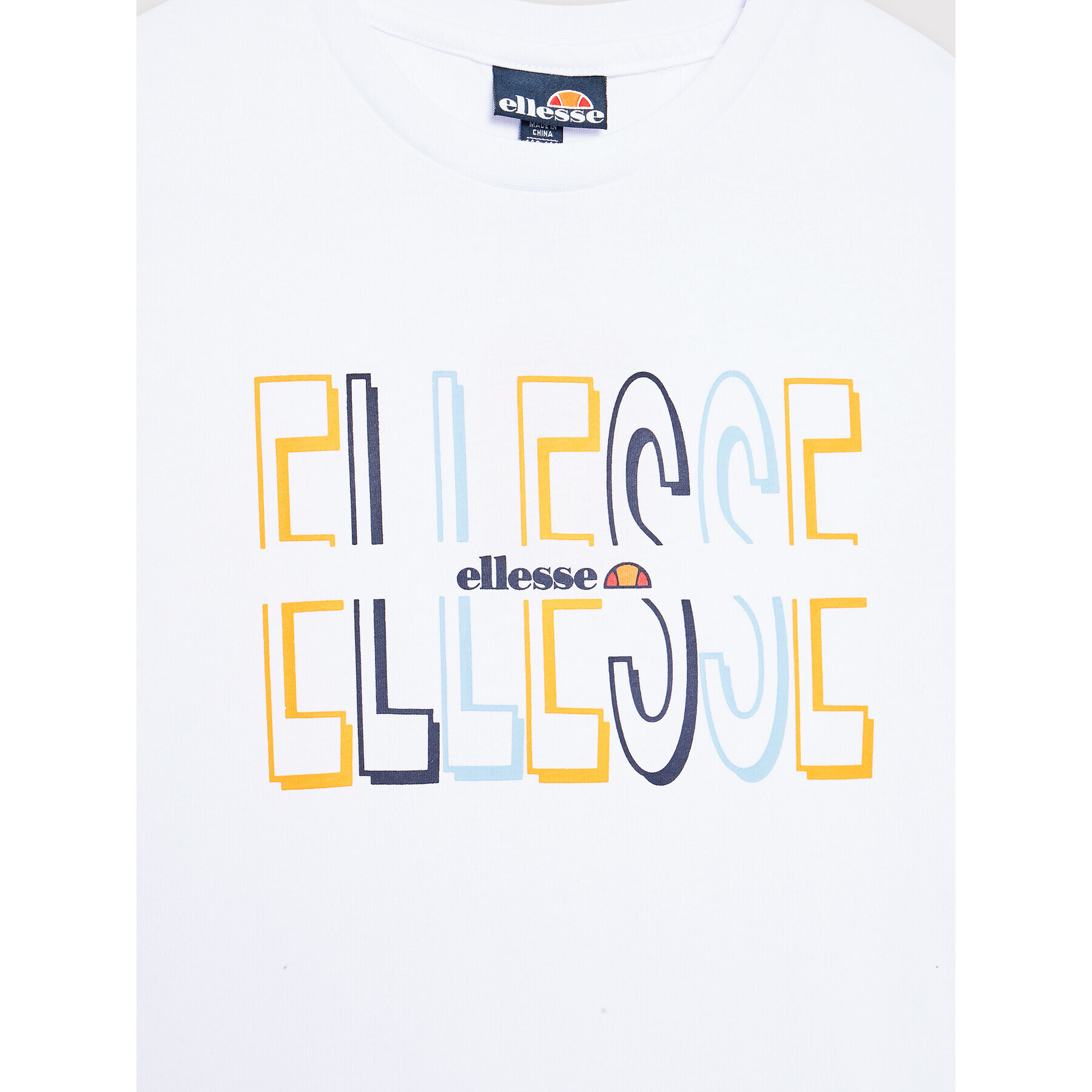 Ellesse Тишърт S3N15333 Бял Regular Fit - Pepit.bg