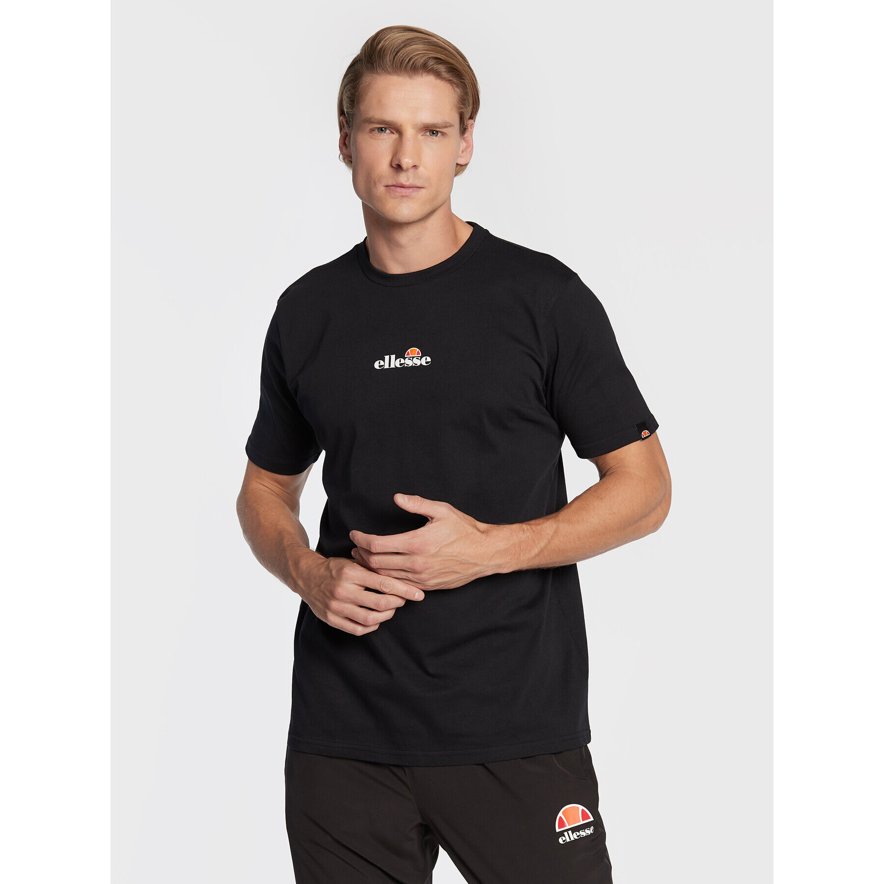 Ellesse Тишърт SHP15893011 Черен Regular Fit - Pepit.bg