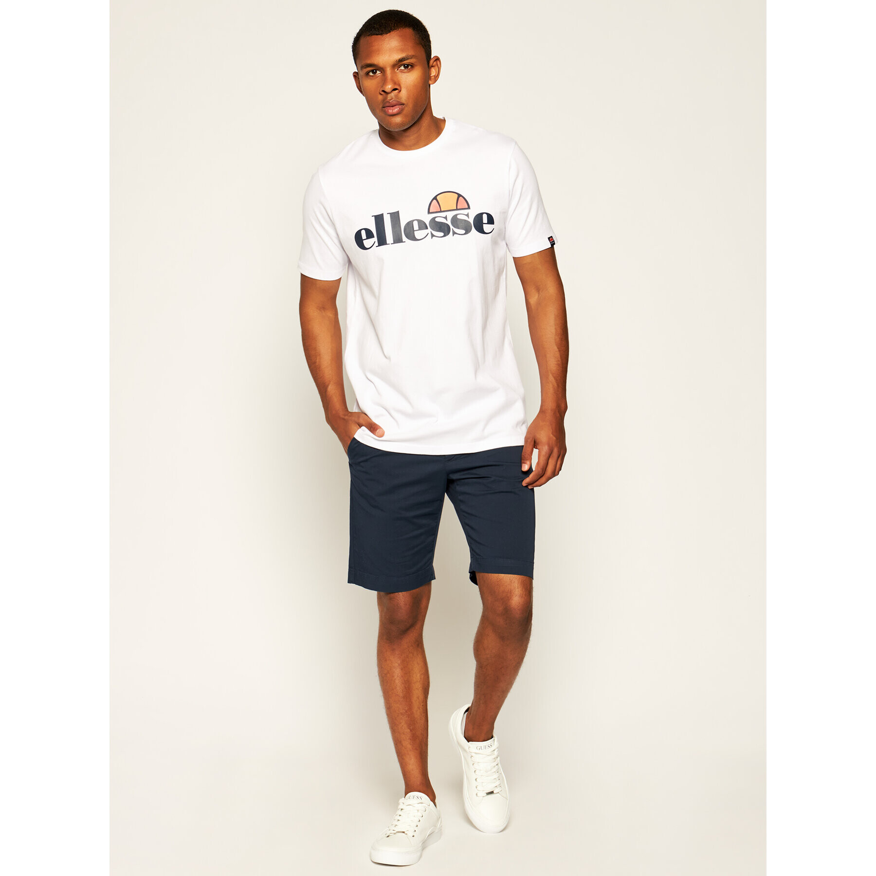 Ellesse Тишърт Sl Prado Tee SHC07405 Бял Regular Fit - Pepit.bg