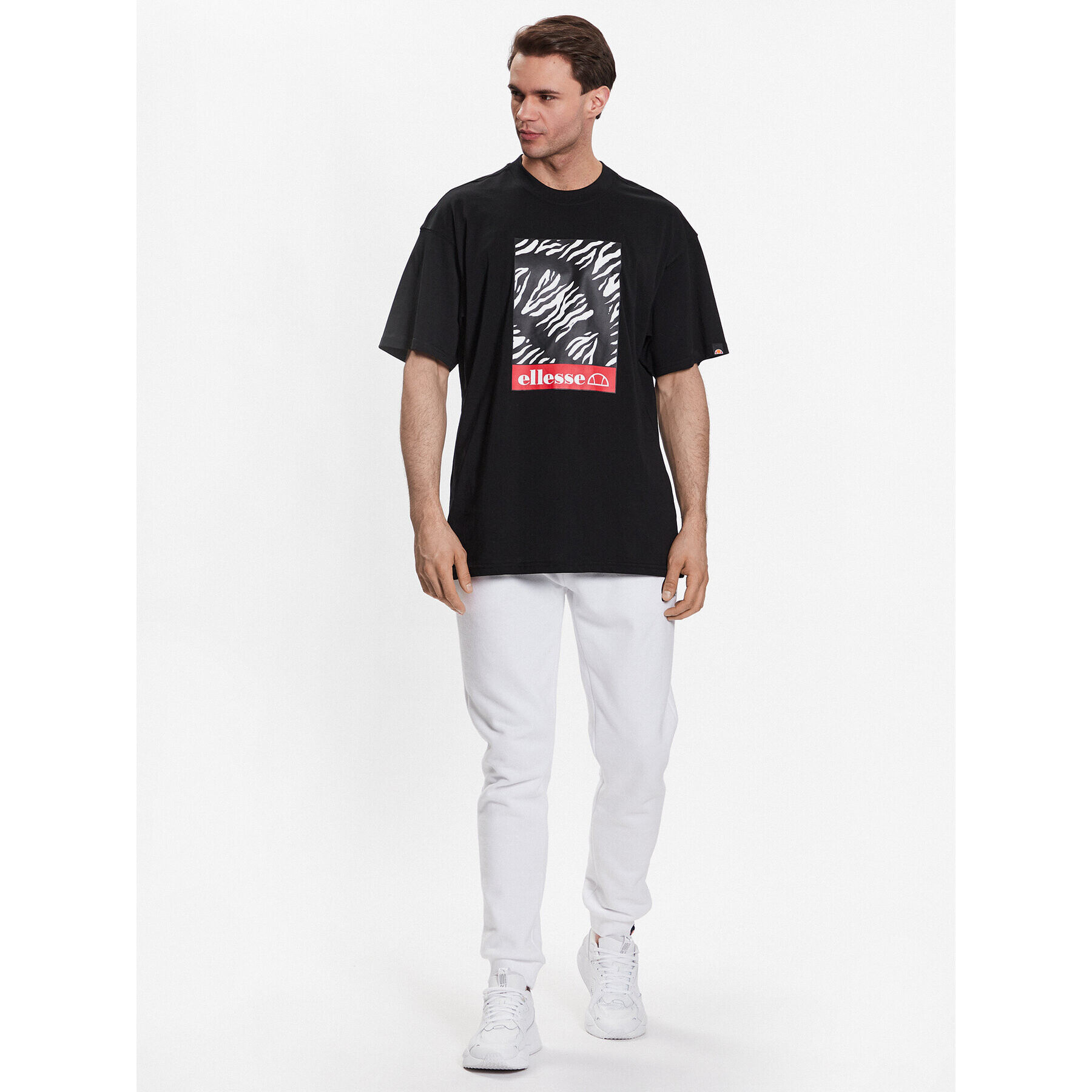 Ellesse Тишърт Spedizione SHR17644 Черен Regular Fit - Pepit.bg