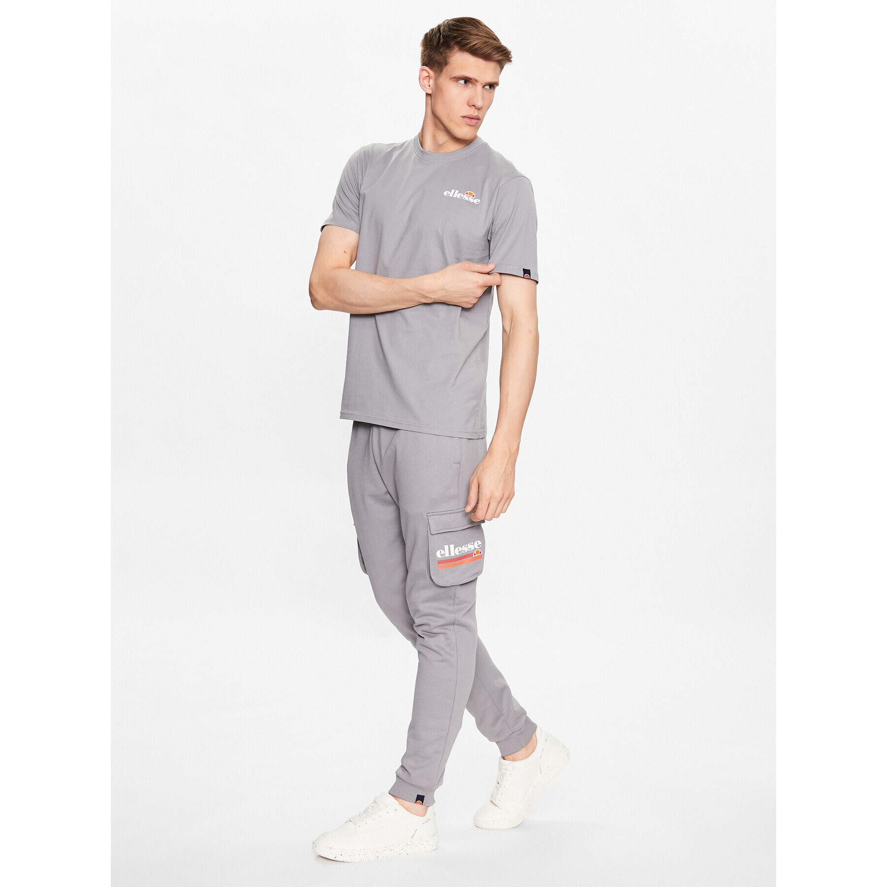 Ellesse Тишърт Triscia SHR11156 Сив Regular Fit - Pepit.bg