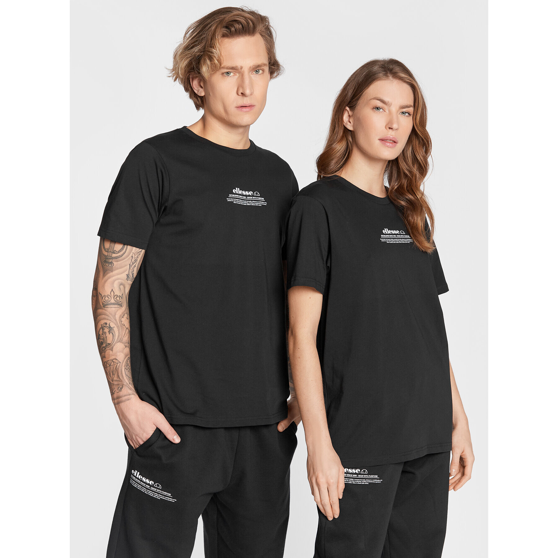 Ellesse Тишърт Unisex Russano SGP16251 Черен Relaxed Fit - Pepit.bg