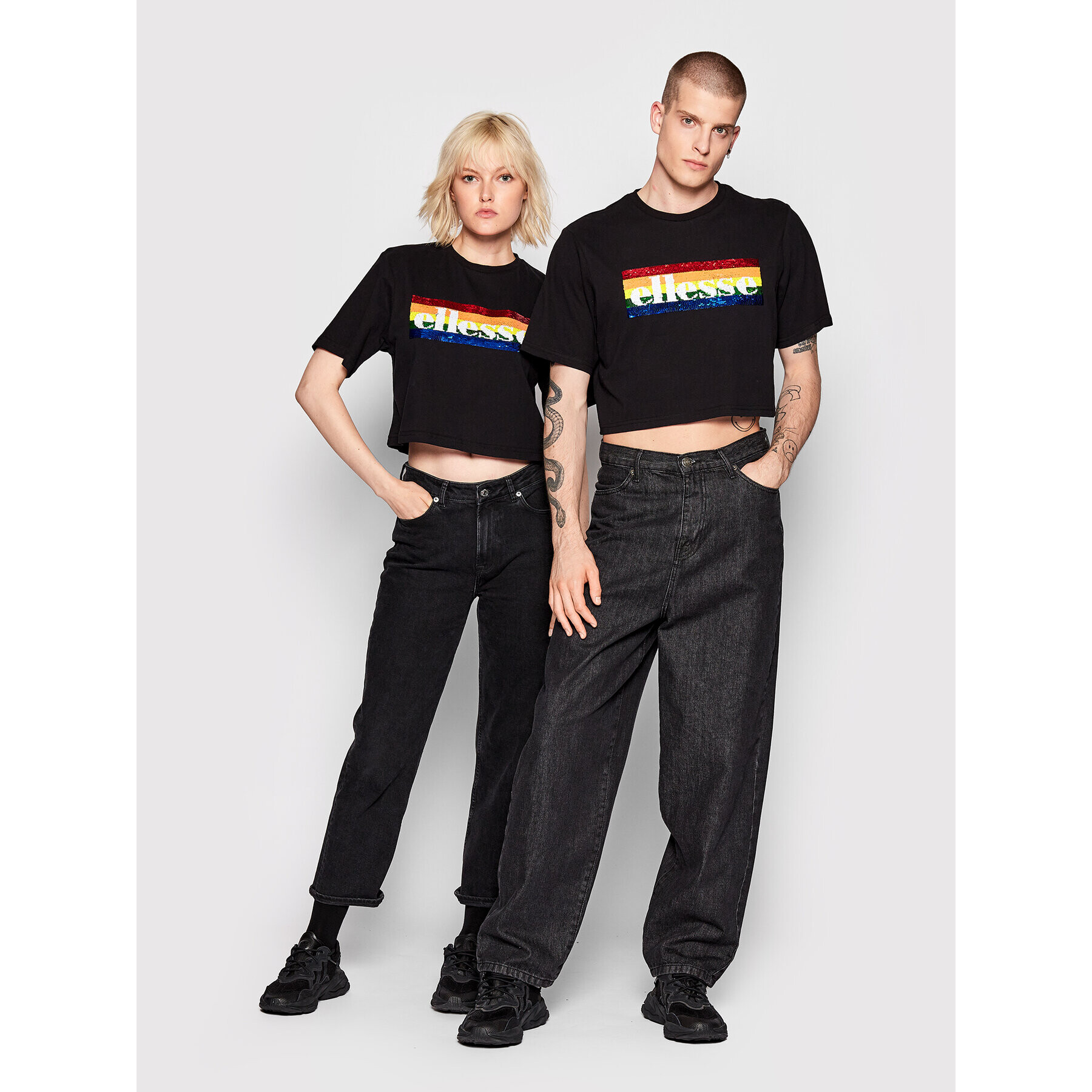 Ellesse Тишърт Unisex Unicorn SHN15708 Черен Loose Fit - Pepit.bg