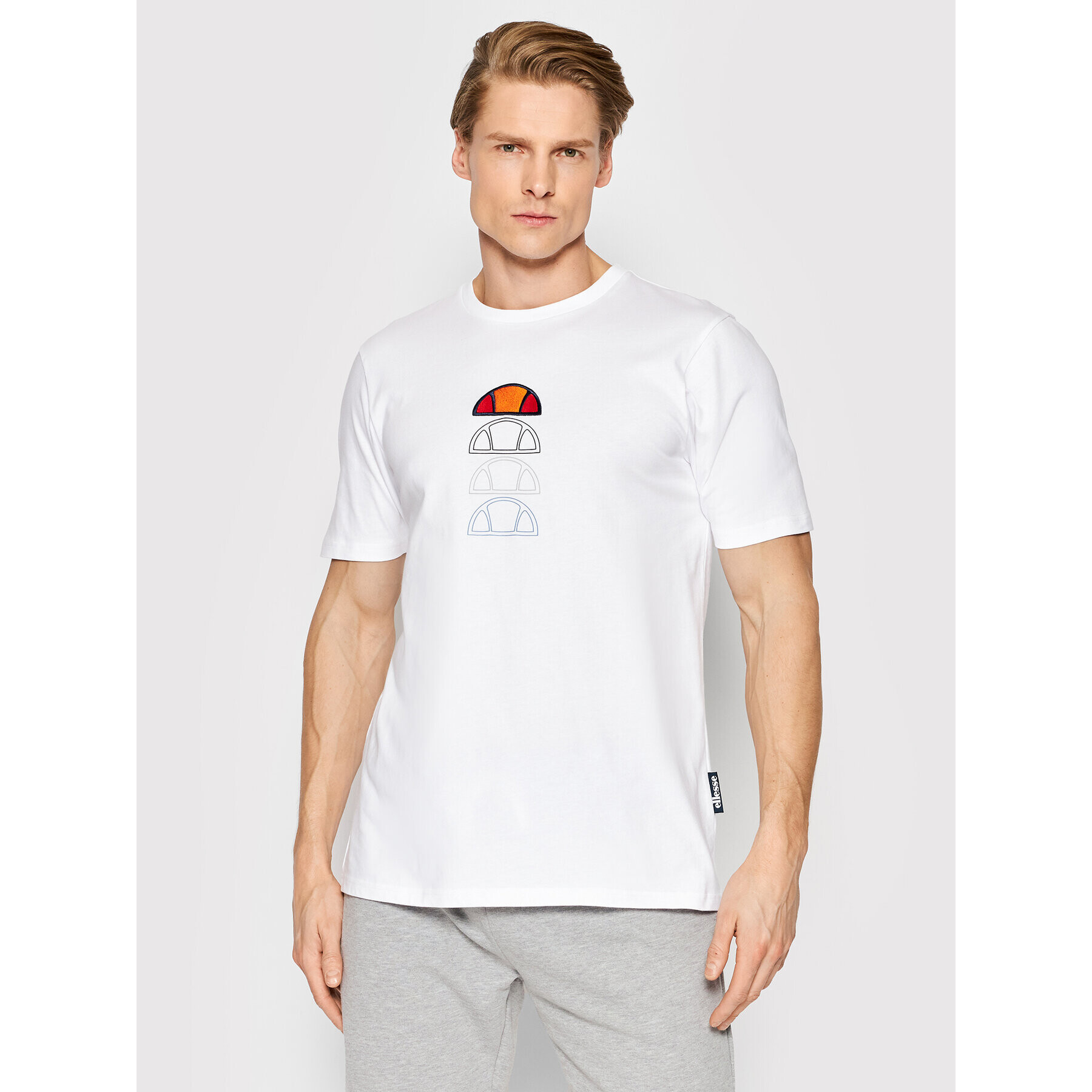 Ellesse Тишърт Verso SHM14236 Бял Regular Fit - Pepit.bg