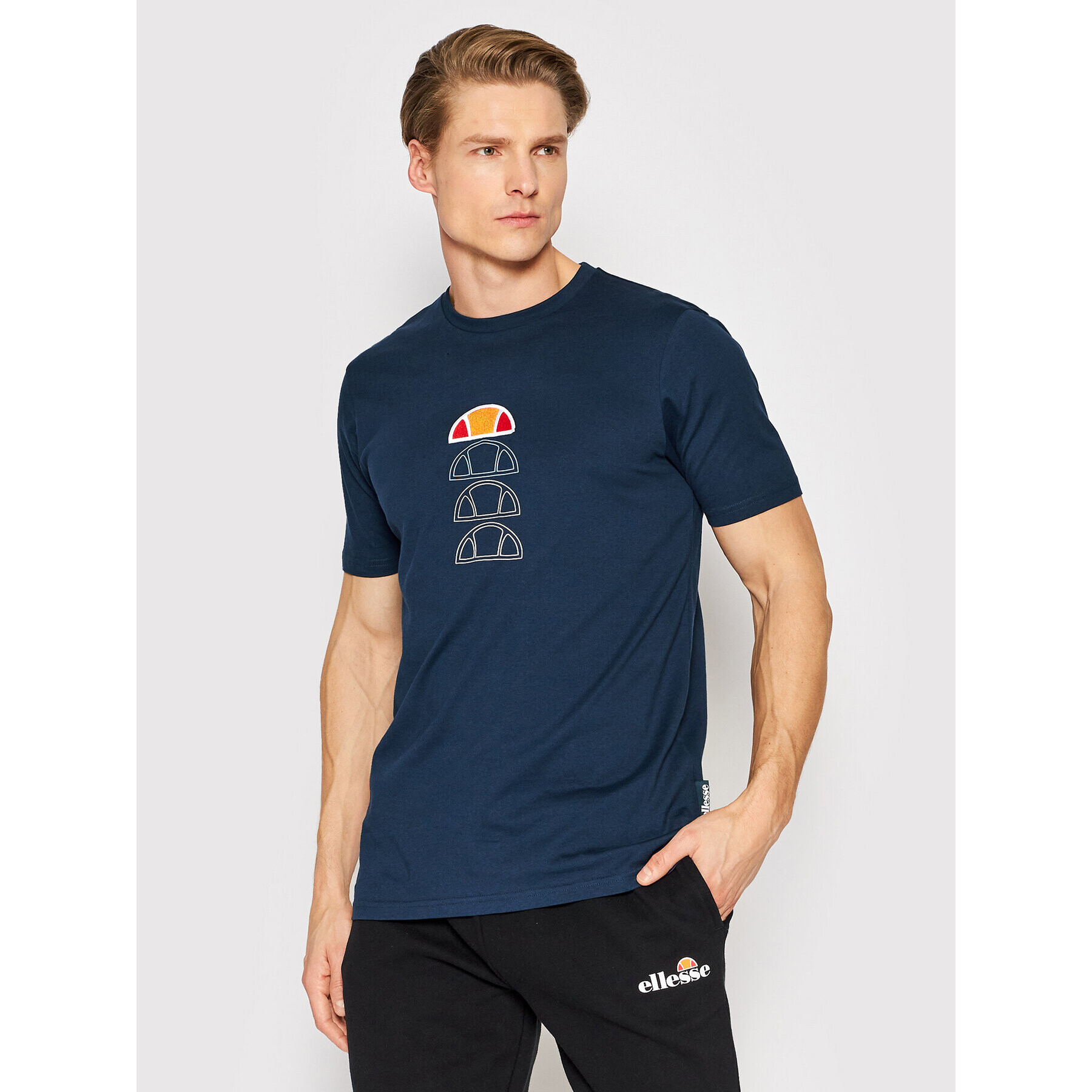 Ellesse Тишърт Verso SHM14236 Тъмносин Regular Fit - Pepit.bg