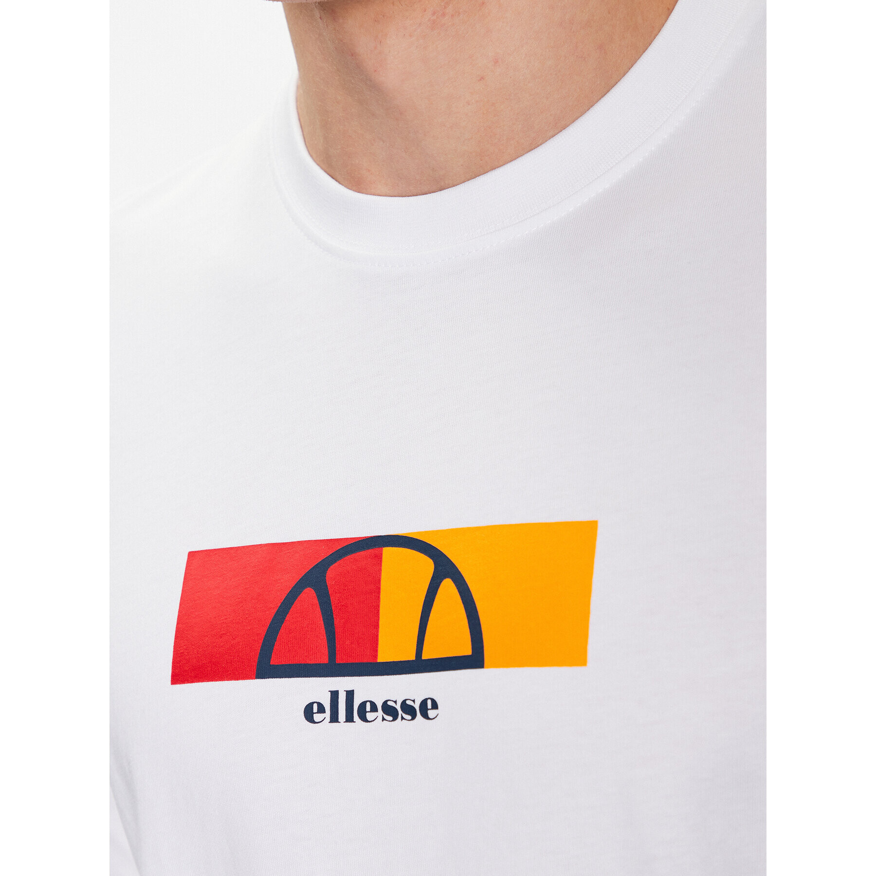 Ellesse Тишърт Visageo SHR17633 Бял Regular Fit - Pepit.bg