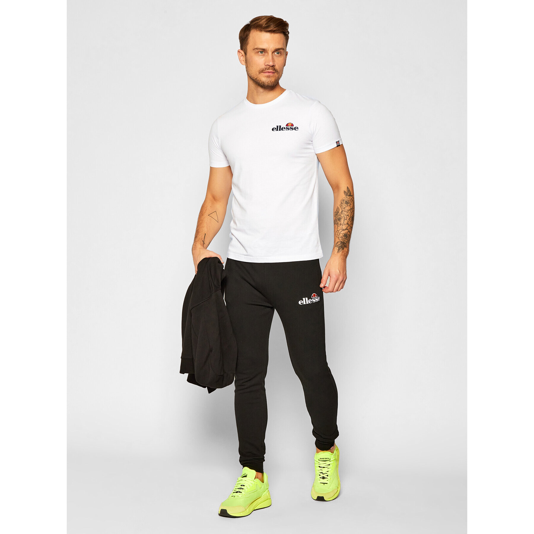 Ellesse Тишърт Voodoo SHB06835 Бял Regular Fit - Pepit.bg