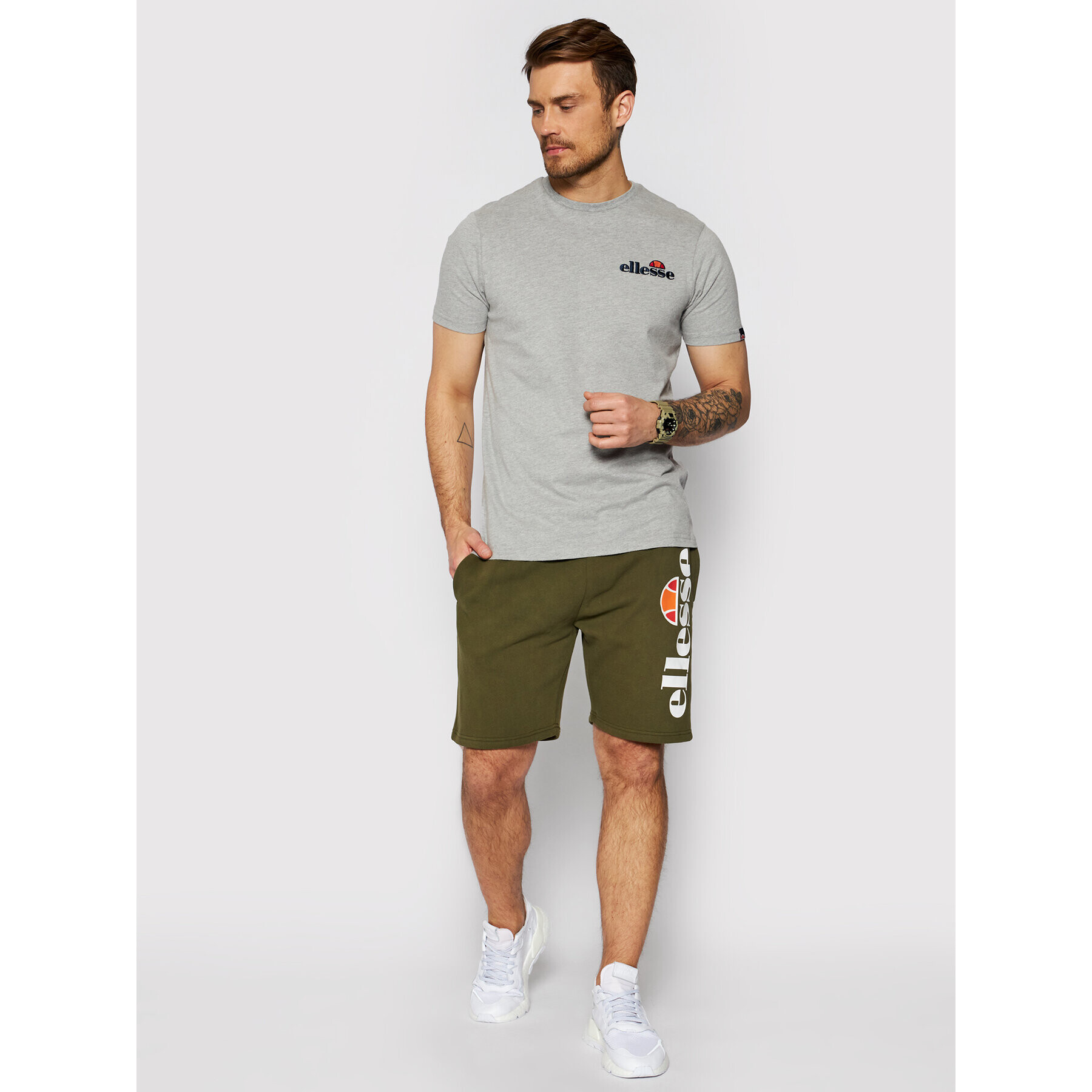 Ellesse Тишърт Voodoo SHB06835 Сив Regular Fit - Pepit.bg