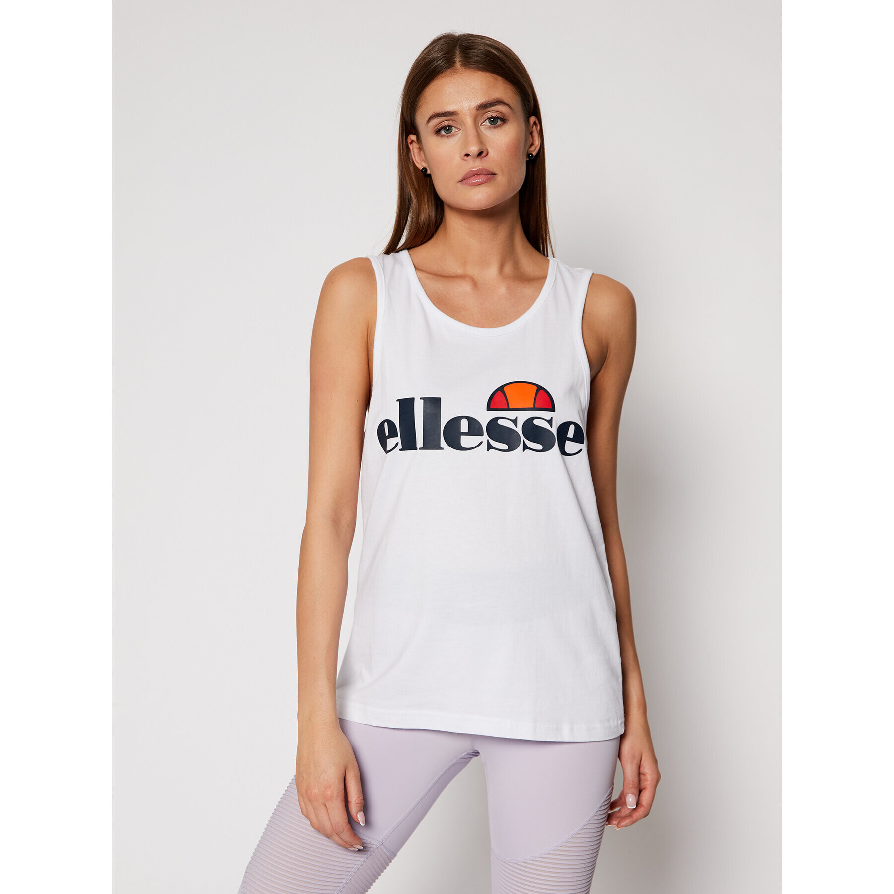 Ellesse Топ Abigaille Vest SGS04485 Бял Regular Fit - Pepit.bg