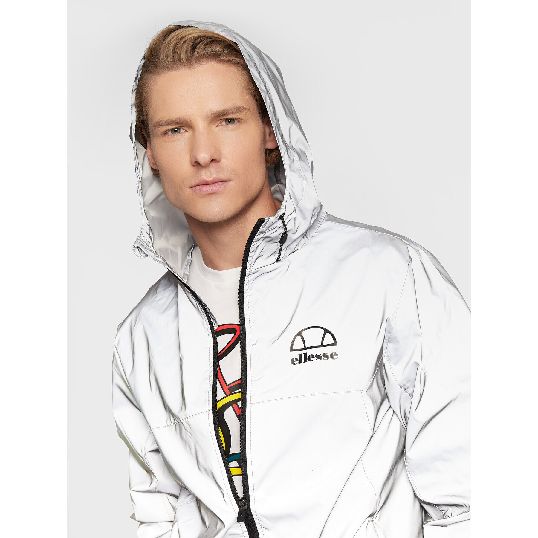 Ellesse Ветровка Moralez SXG13654 Сребрист Regular Fit - Pepit.bg