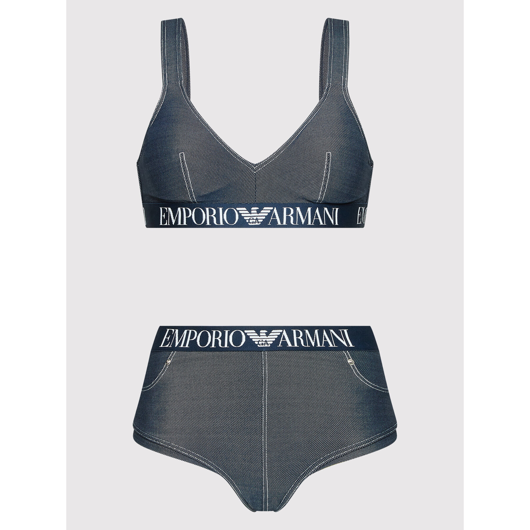 Emporio Armani Бикини 262509 2R342 01731 Тъмносин - Pepit.bg