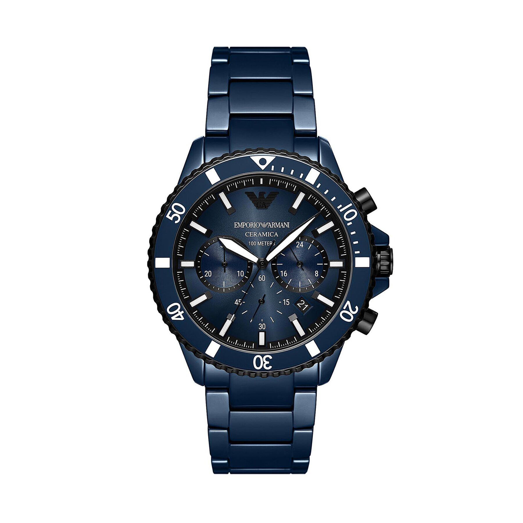 Emporio Armani Часовник Ceramic AR70009 Тъмносин - Pepit.bg