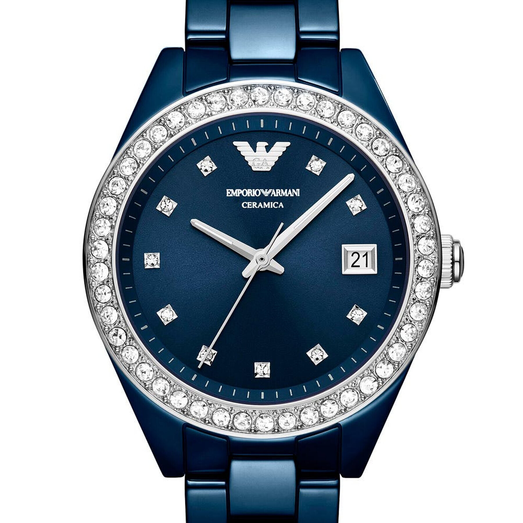 Emporio Armani Часовник Ceramic AR70012 Тъмносин - Pepit.bg