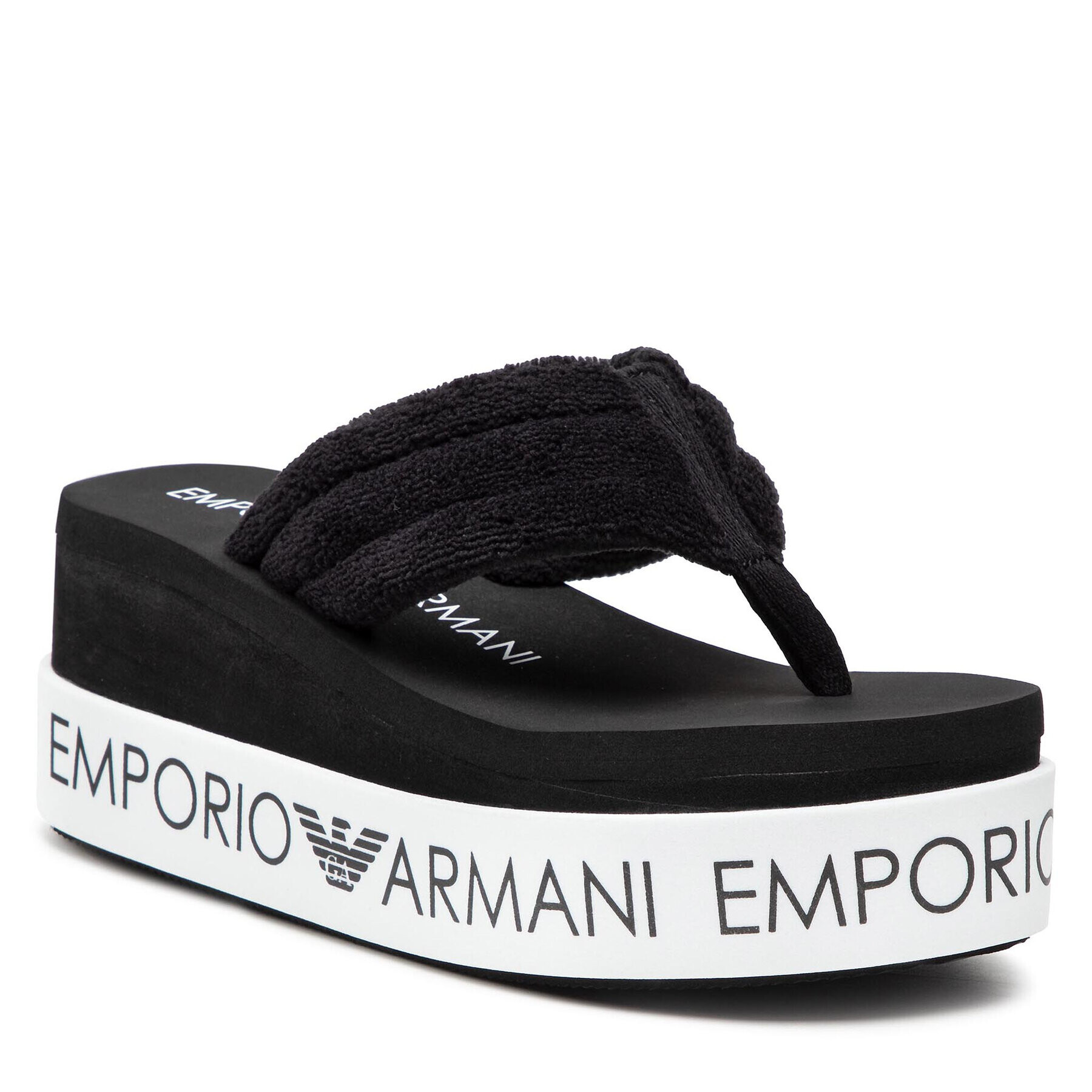 Emporio Armani Джапанки X3QS07 XM764 N611 Черен - Pepit.bg