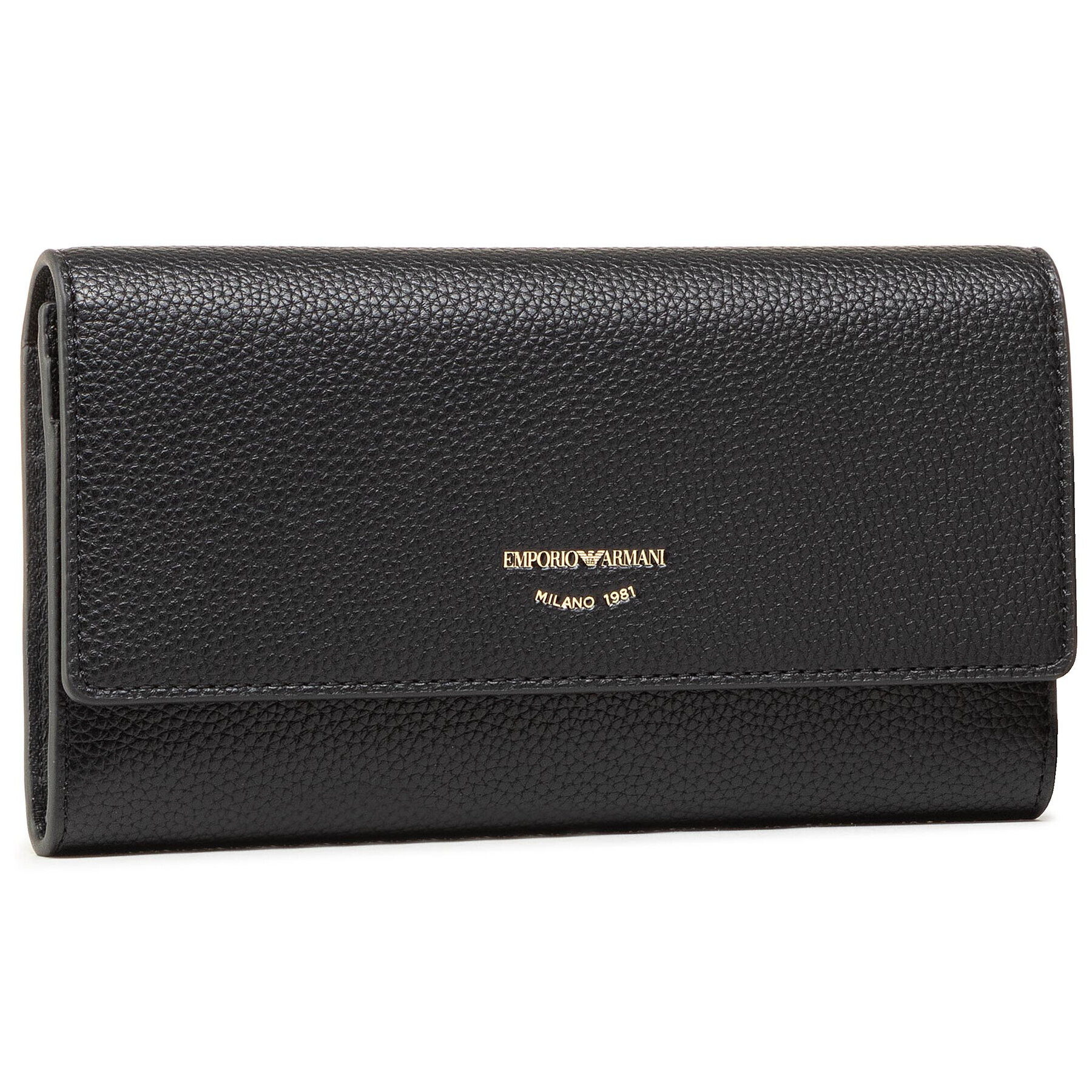 Emporio Armani Голям дамски портфейл Y3H170 YFW9B 80001 Черен - Pepit.bg