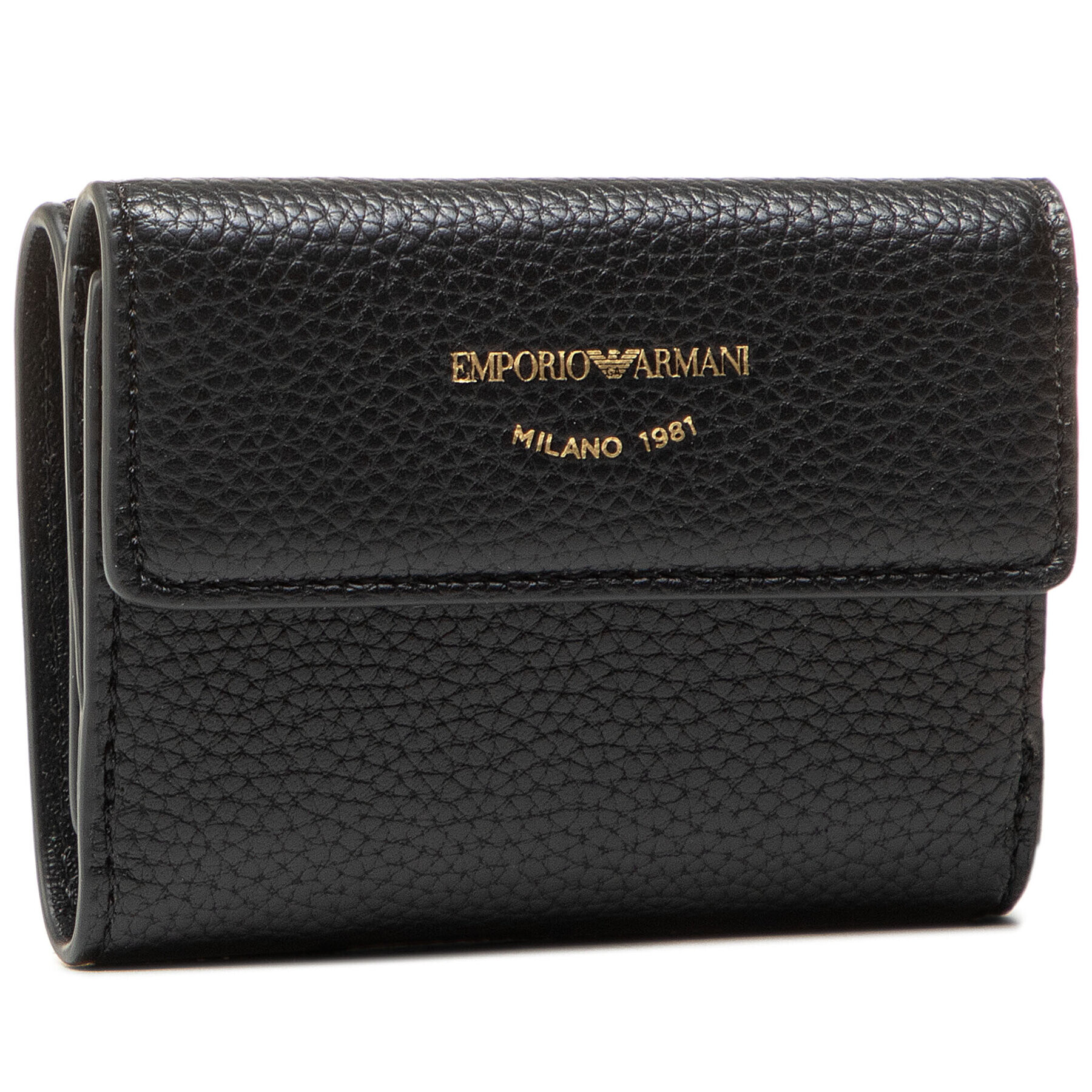 Emporio Armani Малък дамски портфейл Y3H215 YFW9B 80001 Черен - Pepit.bg