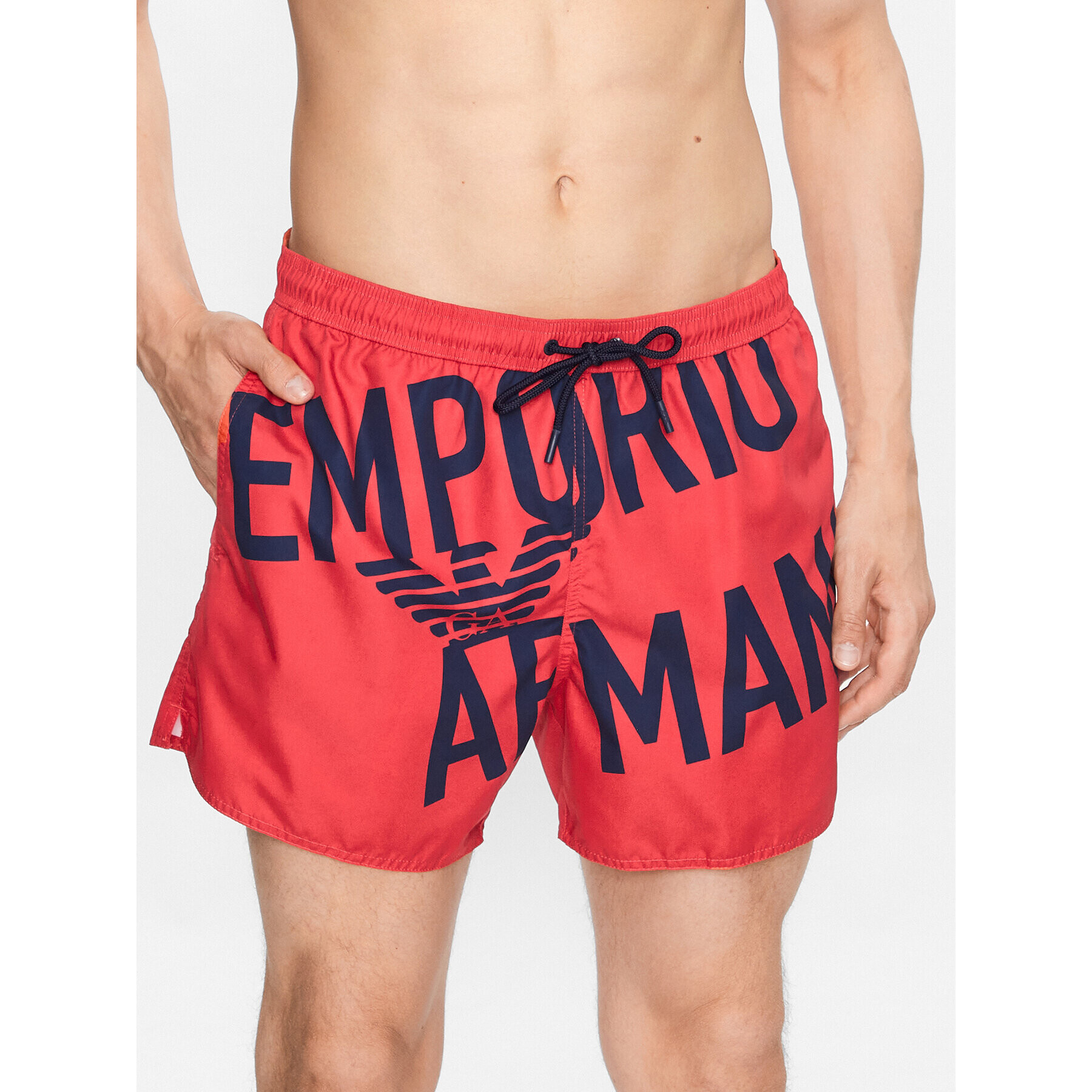 Emporio Armani Плувни шорти 211740 3R424 21875 Червен Regular Fit - Pepit.bg