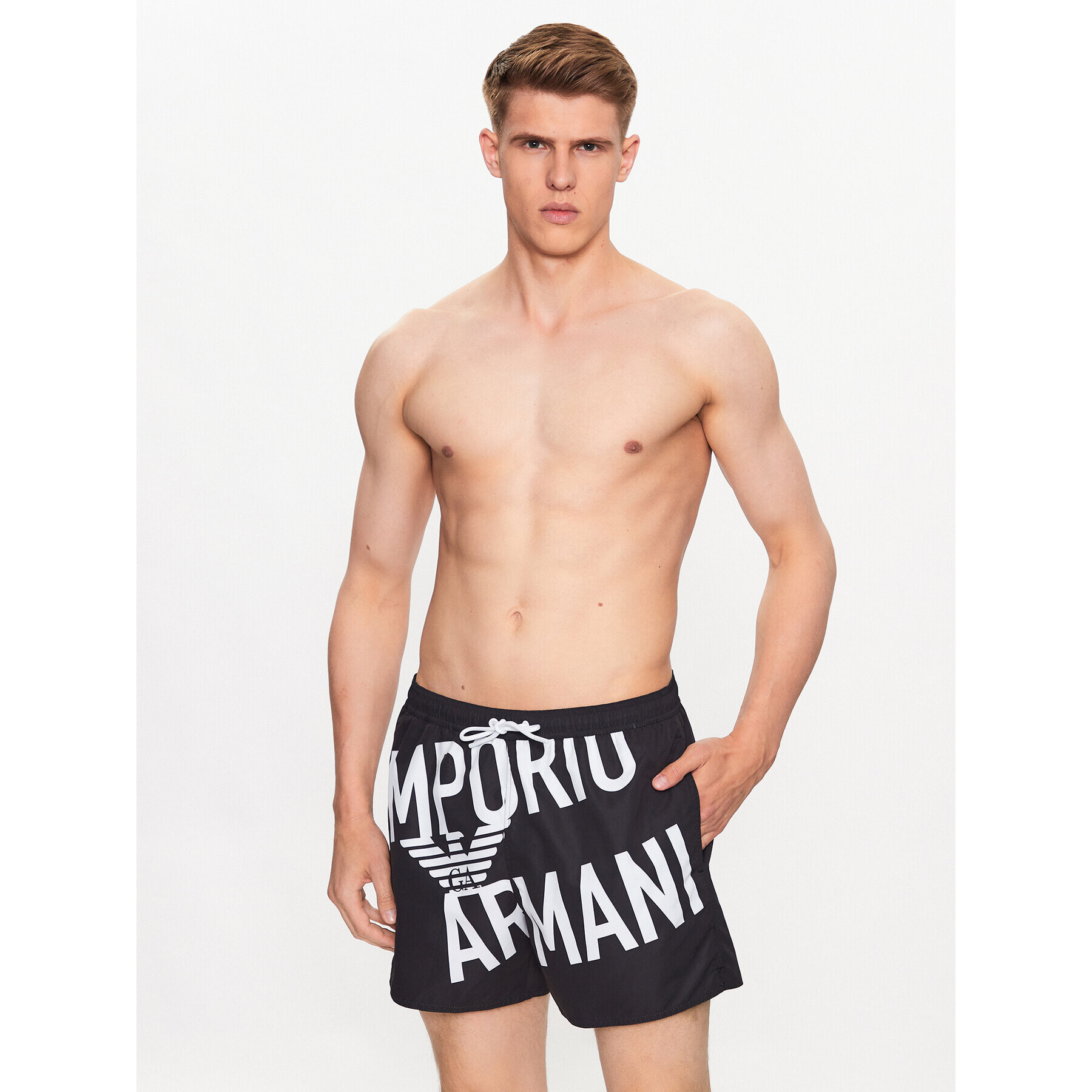 Emporio Armani Плувни шорти 211740 3R424 21921 Черен Regular Fit - Pepit.bg