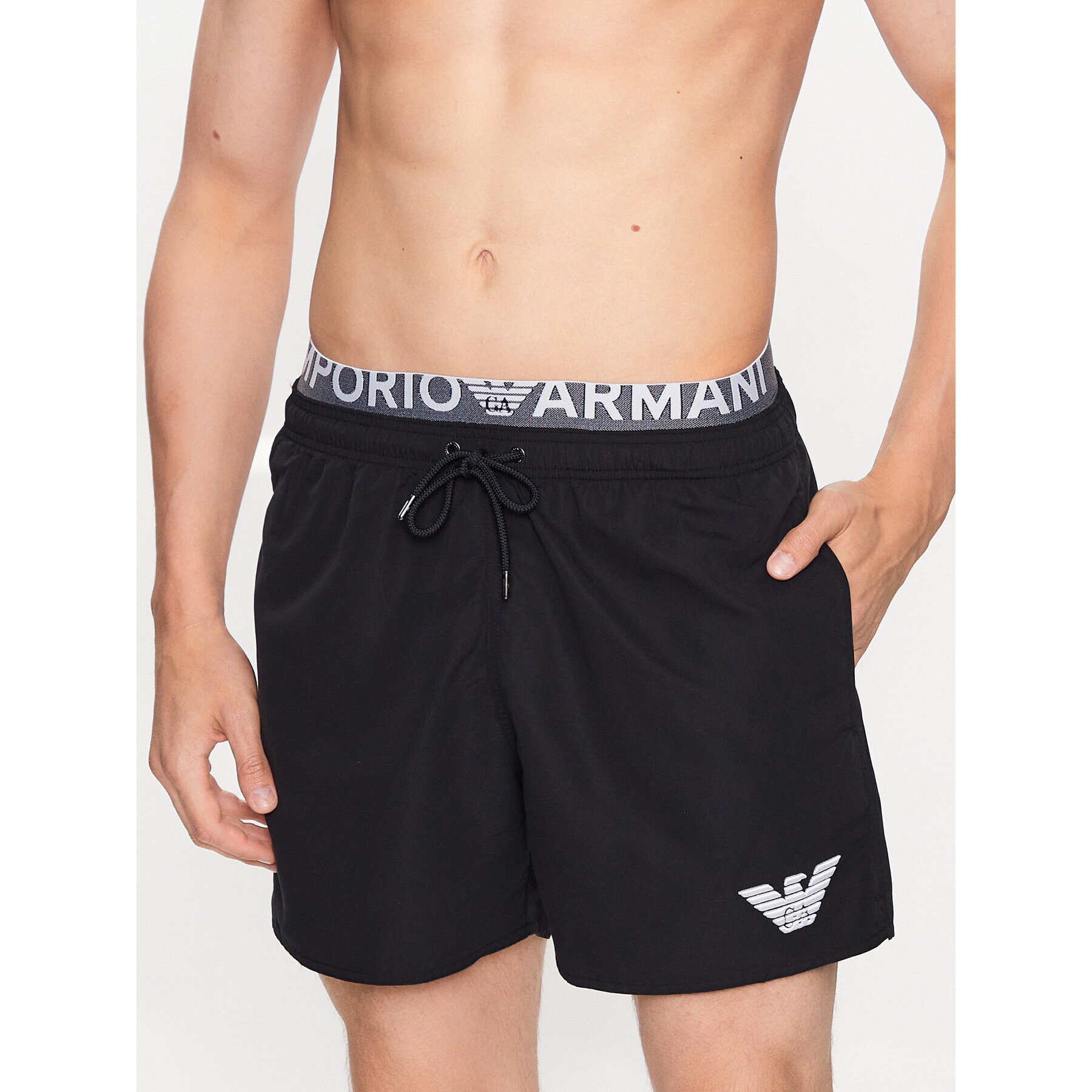 Emporio Armani Плувни шорти 211740 3R432 00020 Черен Regular Fit - Pepit.bg