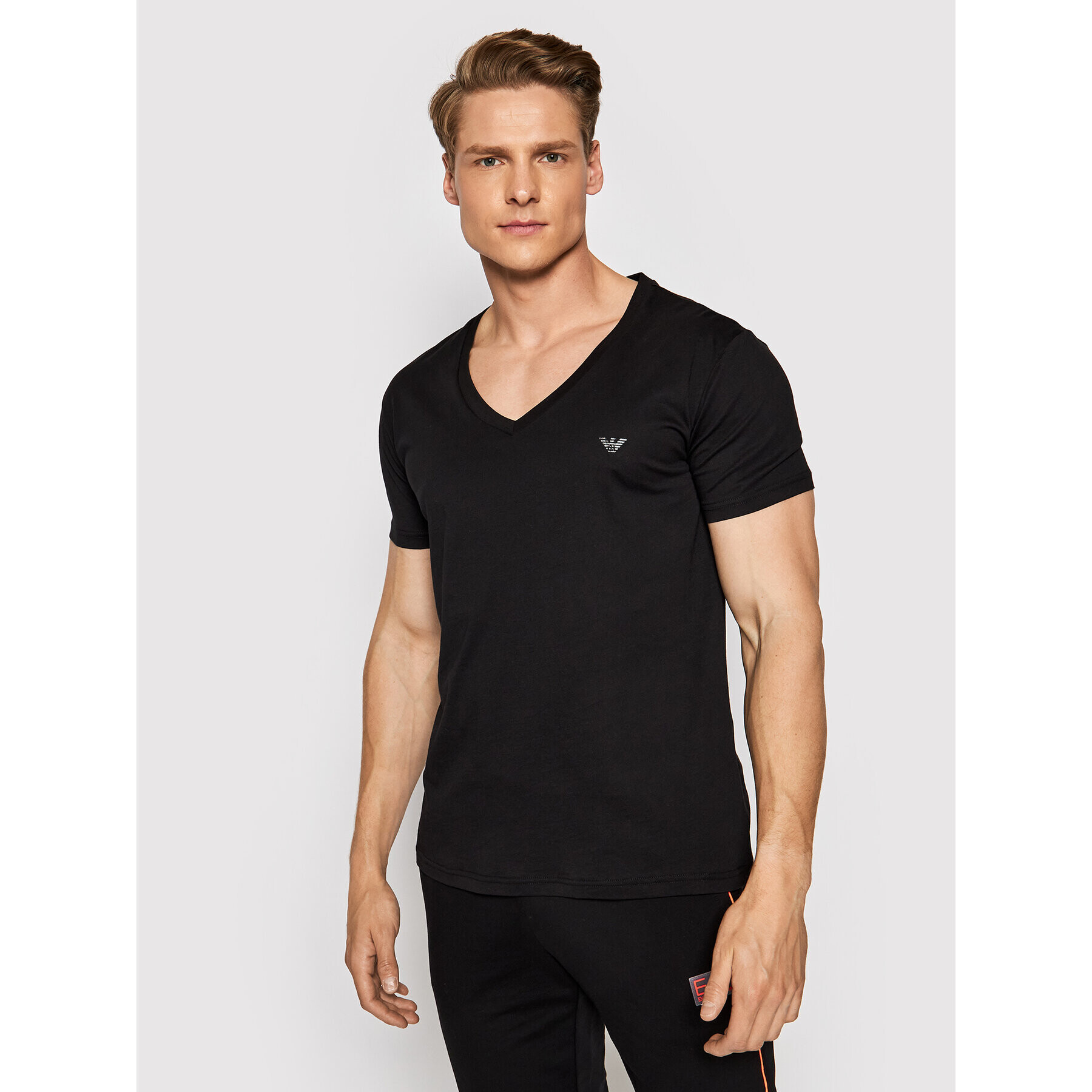 Emporio Armani Тишърт 211801 1P477 00020 Черен Regular Fit - Pepit.bg