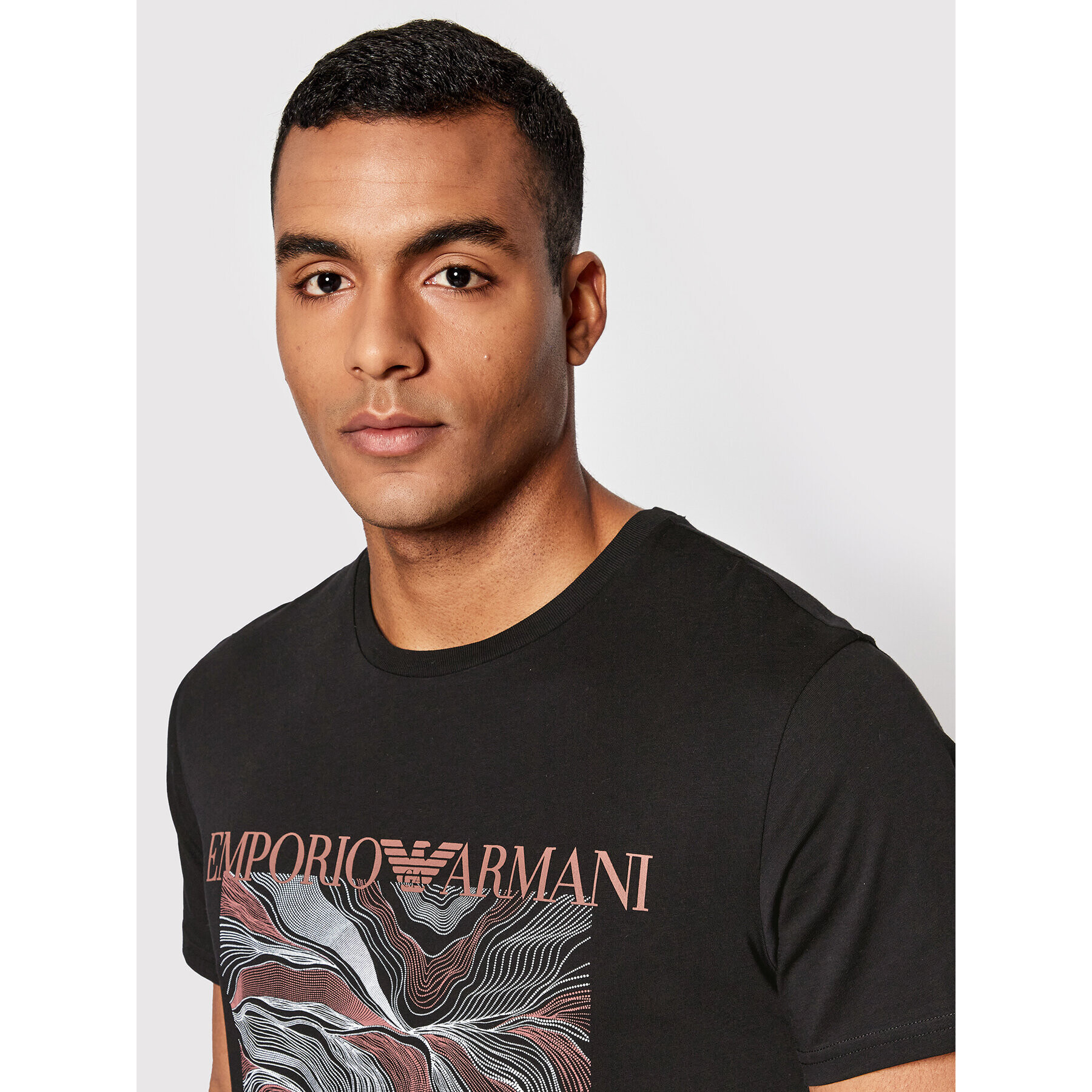 Emporio Armani Тишърт 211818 2R468 12021 Черен Regular Fit - Pepit.bg