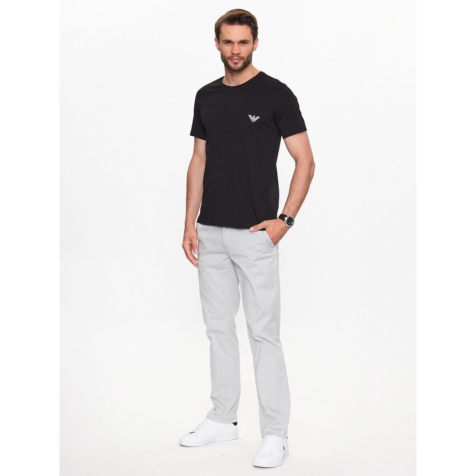 Emporio Armani Тишърт 211818 3R476 21821 Черен Regular Fit - Pepit.bg