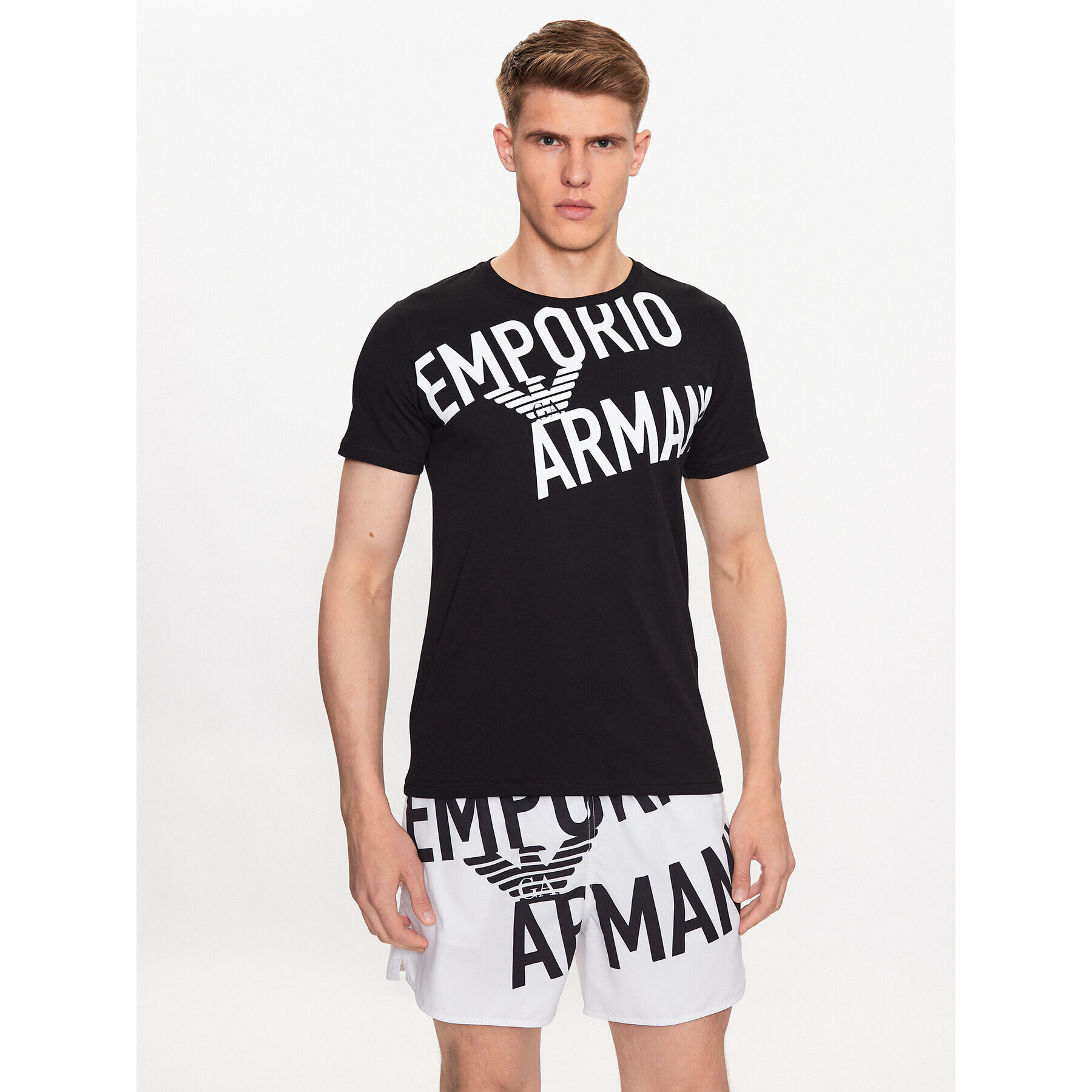 Emporio Armani Тишърт 211818 3R476 21921 Черен Regular Fit - Pepit.bg