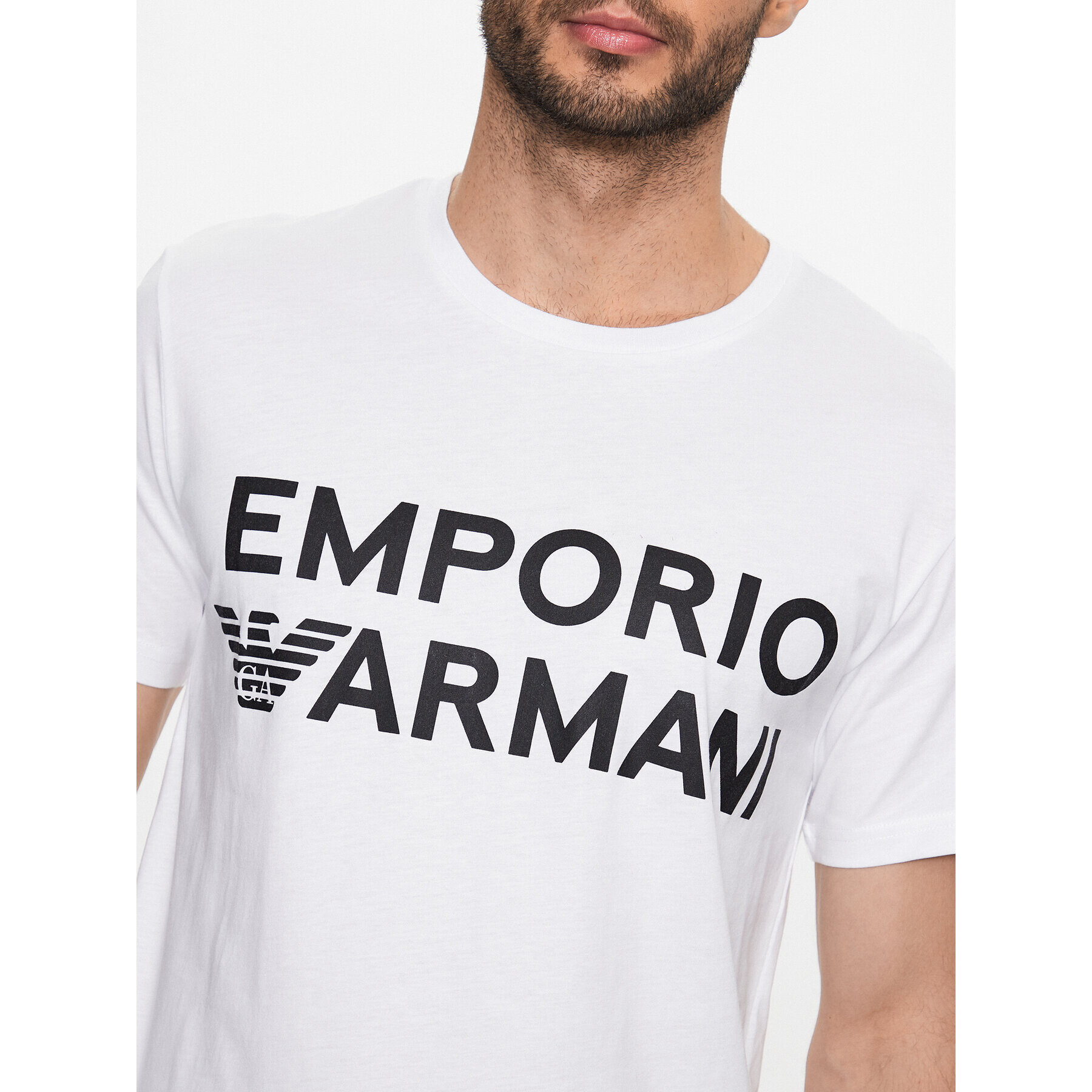 Emporio Armani Тишърт 211831 3R479 00010 Бял Regular Fit - Pepit.bg