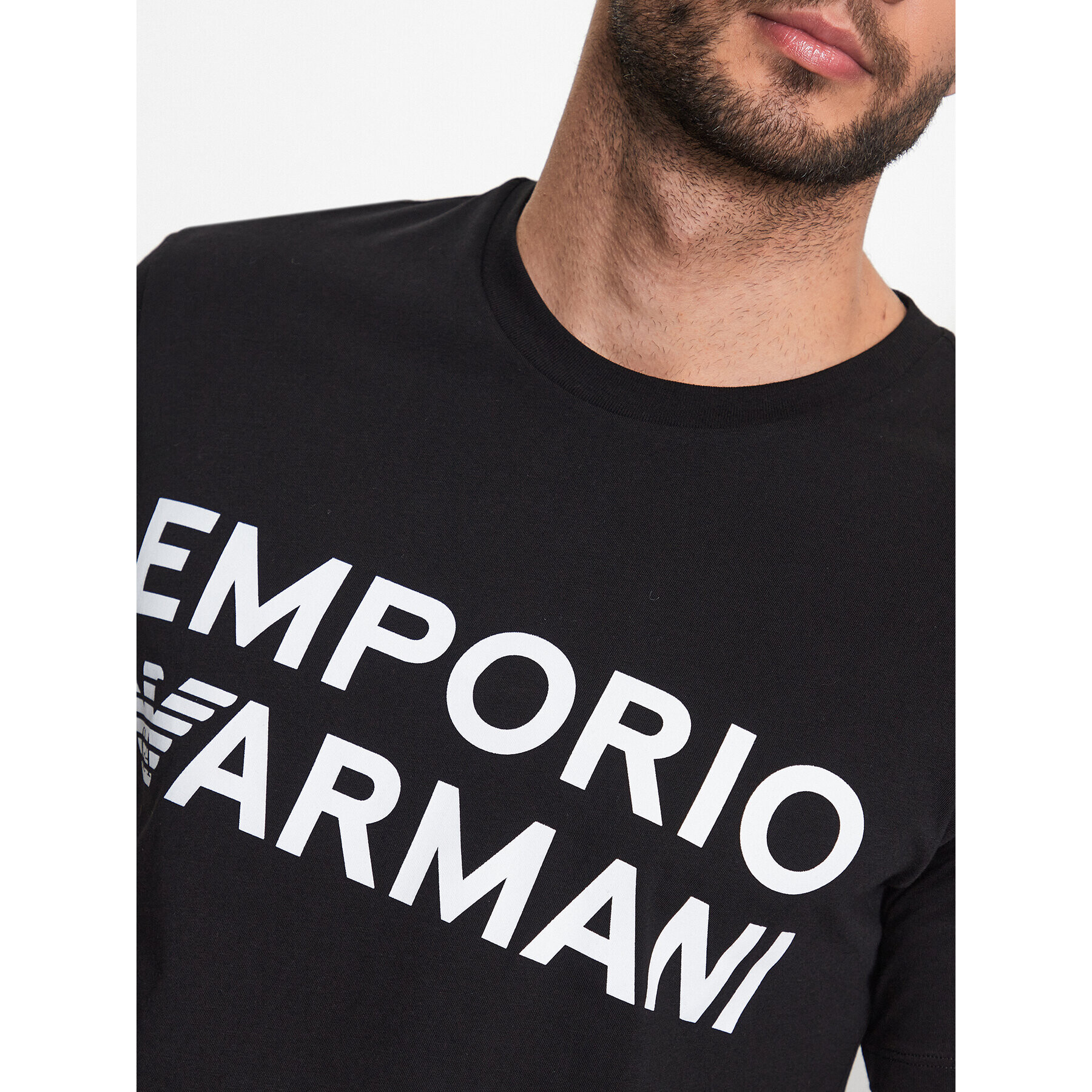 Emporio Armani Тишърт 211831 3R479 00020 Черен Regular Fit - Pepit.bg