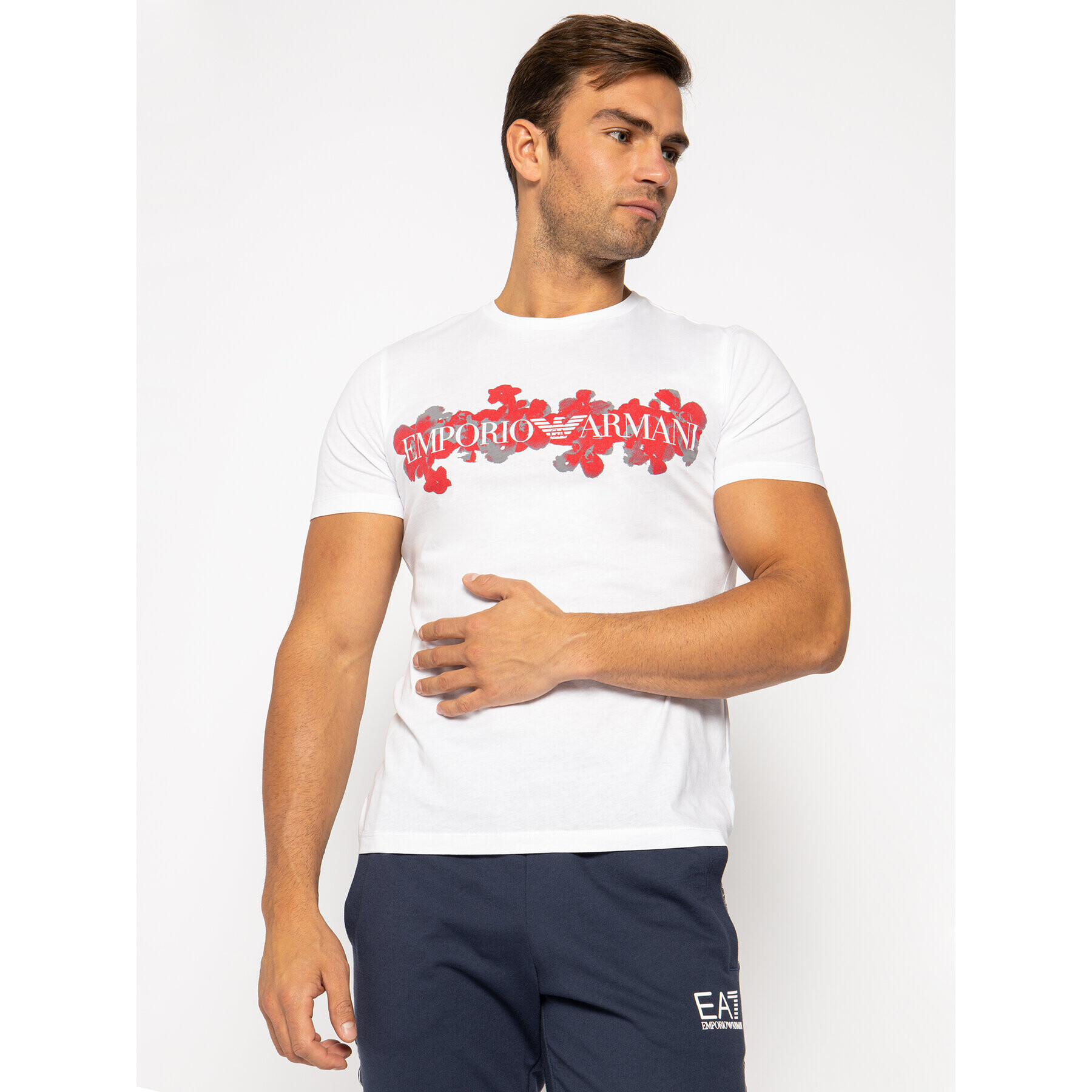 Emporio Armani Тишърт 3H1T6S 1JQ4Z 0100 Бял Regular Fit - Pepit.bg