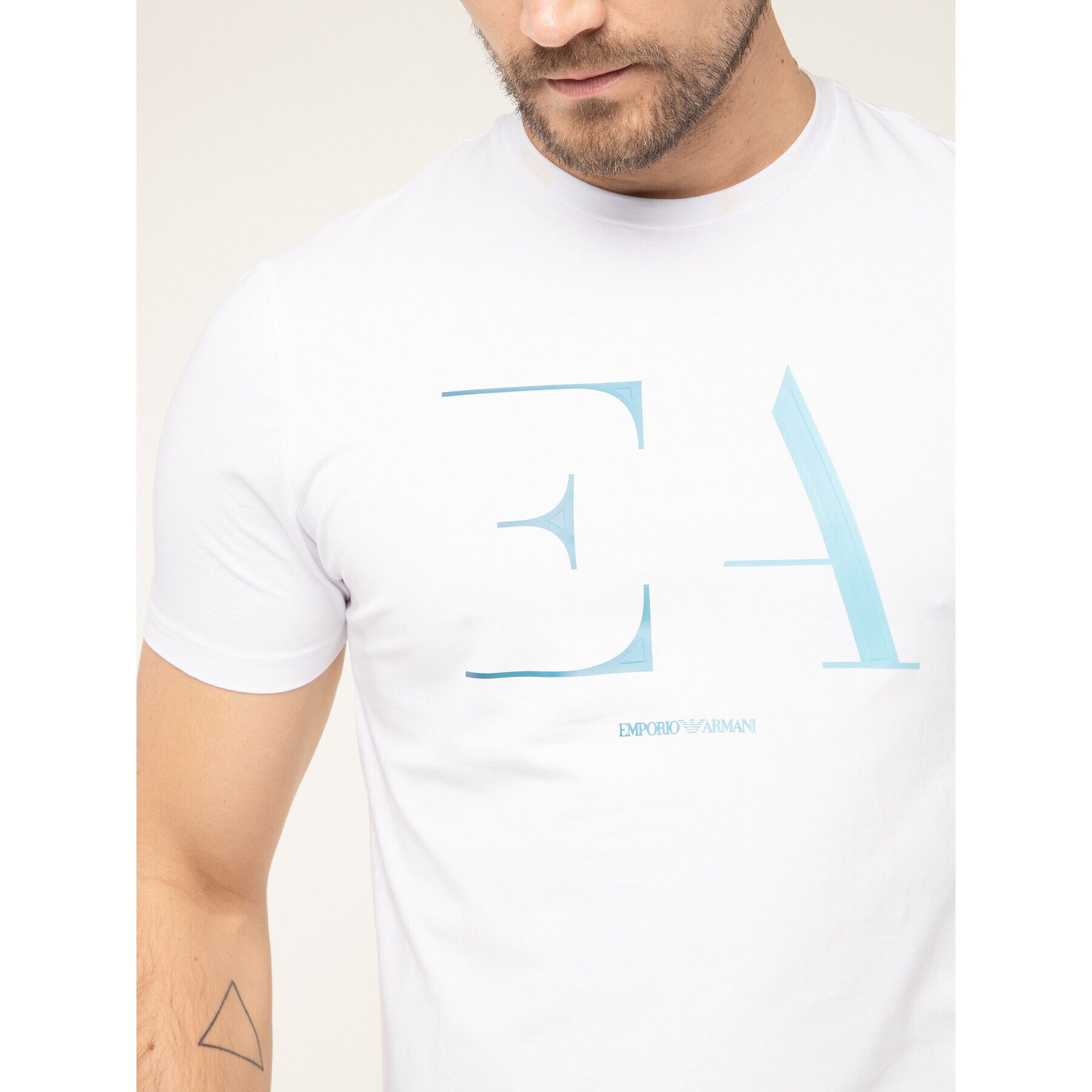 Emporio Armani Тишърт 3H1TA5 1J0AZ 0100 Бял Regular Fit - Pepit.bg