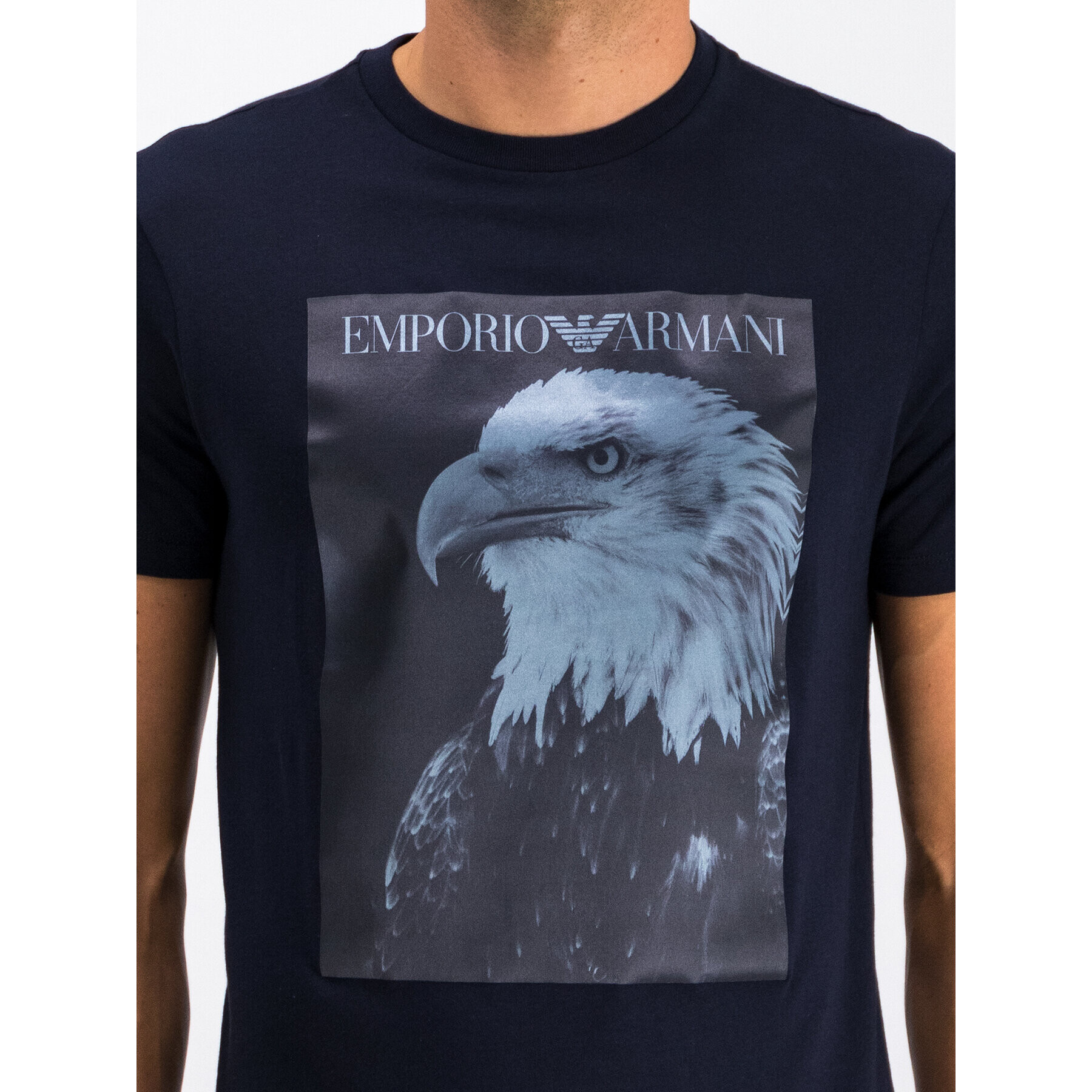 Emporio Armani Тишърт 6G1T77 1J19Z 0922 Тъмносин Regular Fit - Pepit.bg