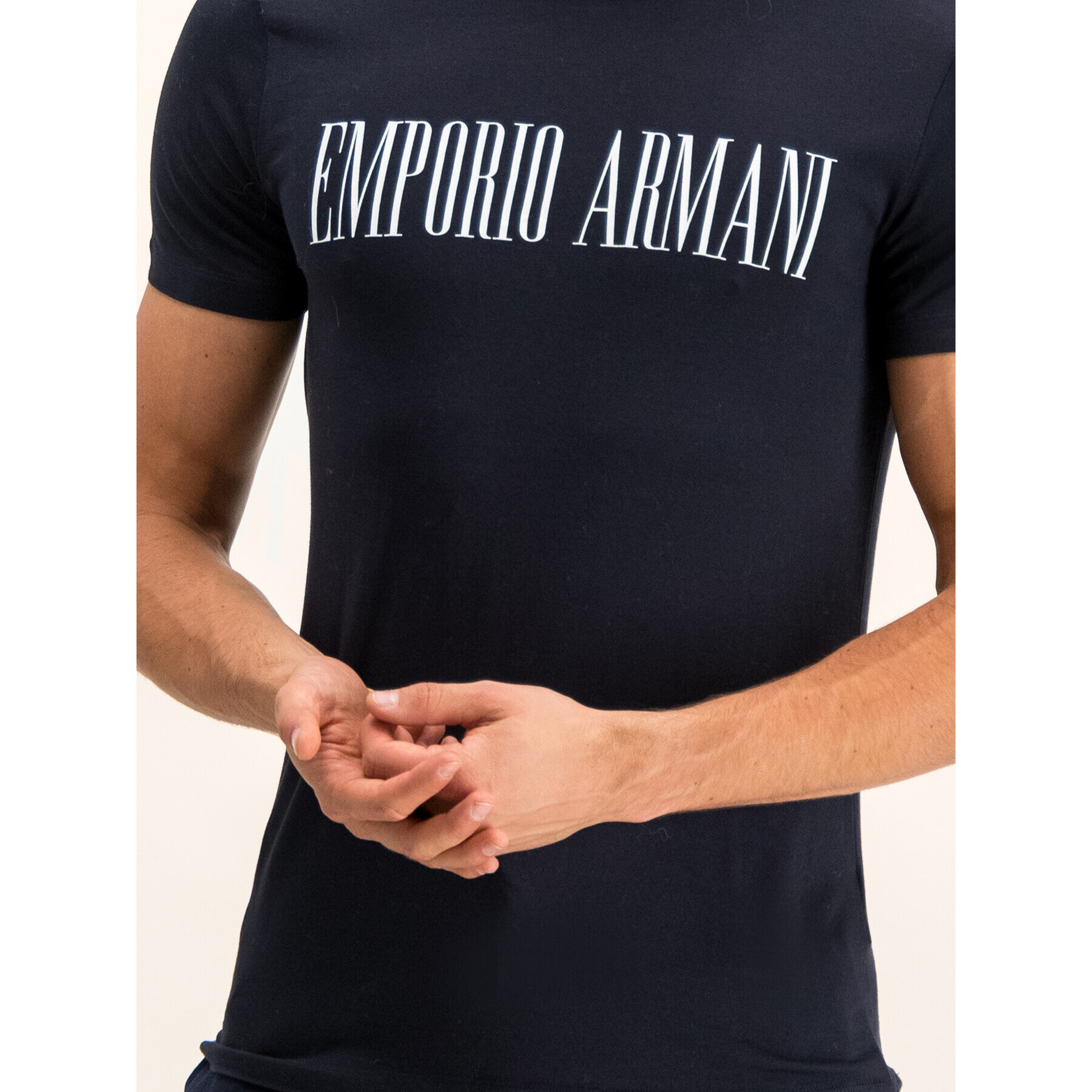 Emporio Armani Тишърт 6G1TD5 1J0AZ 0933 Тъмносин Regular Fit - Pepit.bg