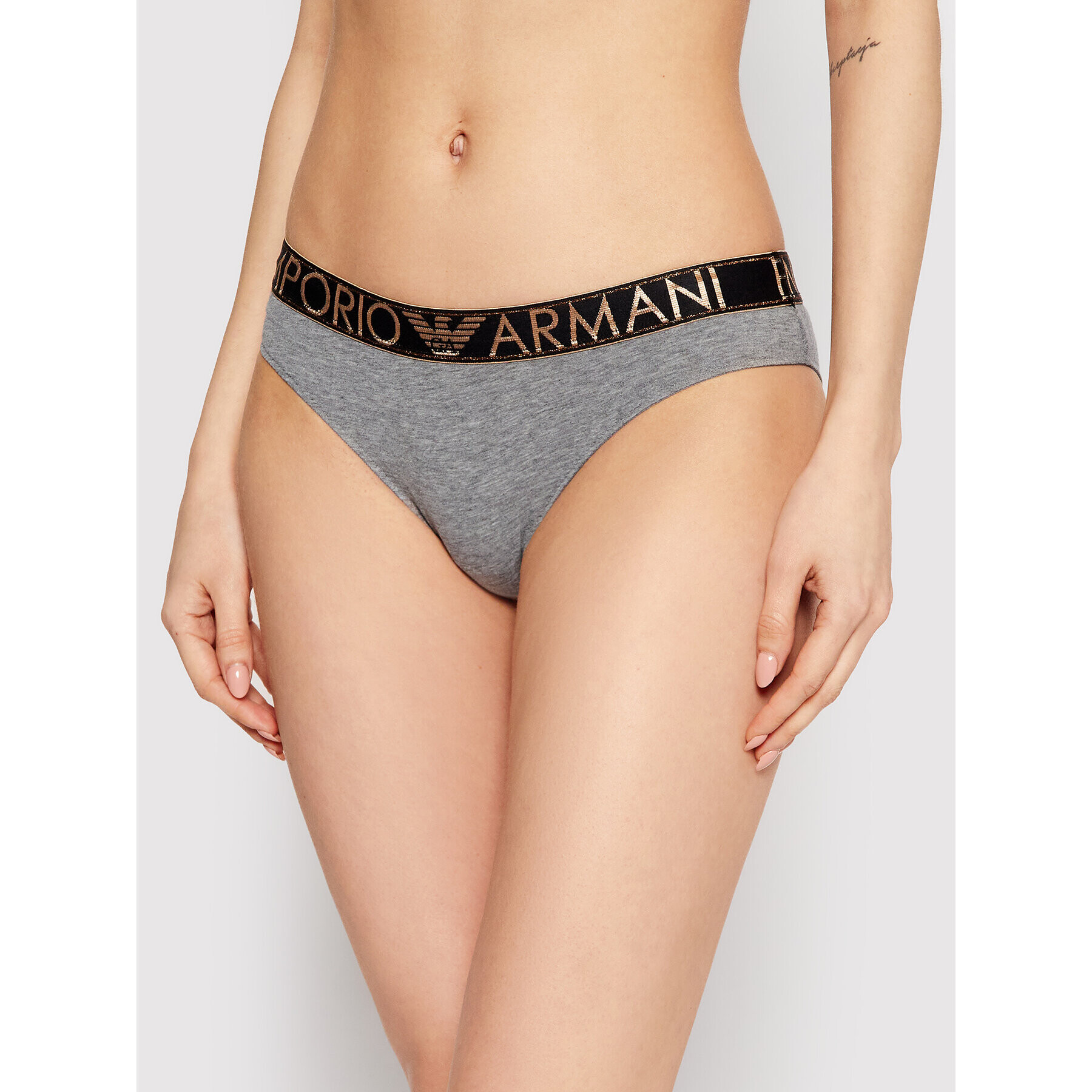 Emporio Armani Underwear Класически дамски бикини 162525 9A225 06749 Сив - Pepit.bg