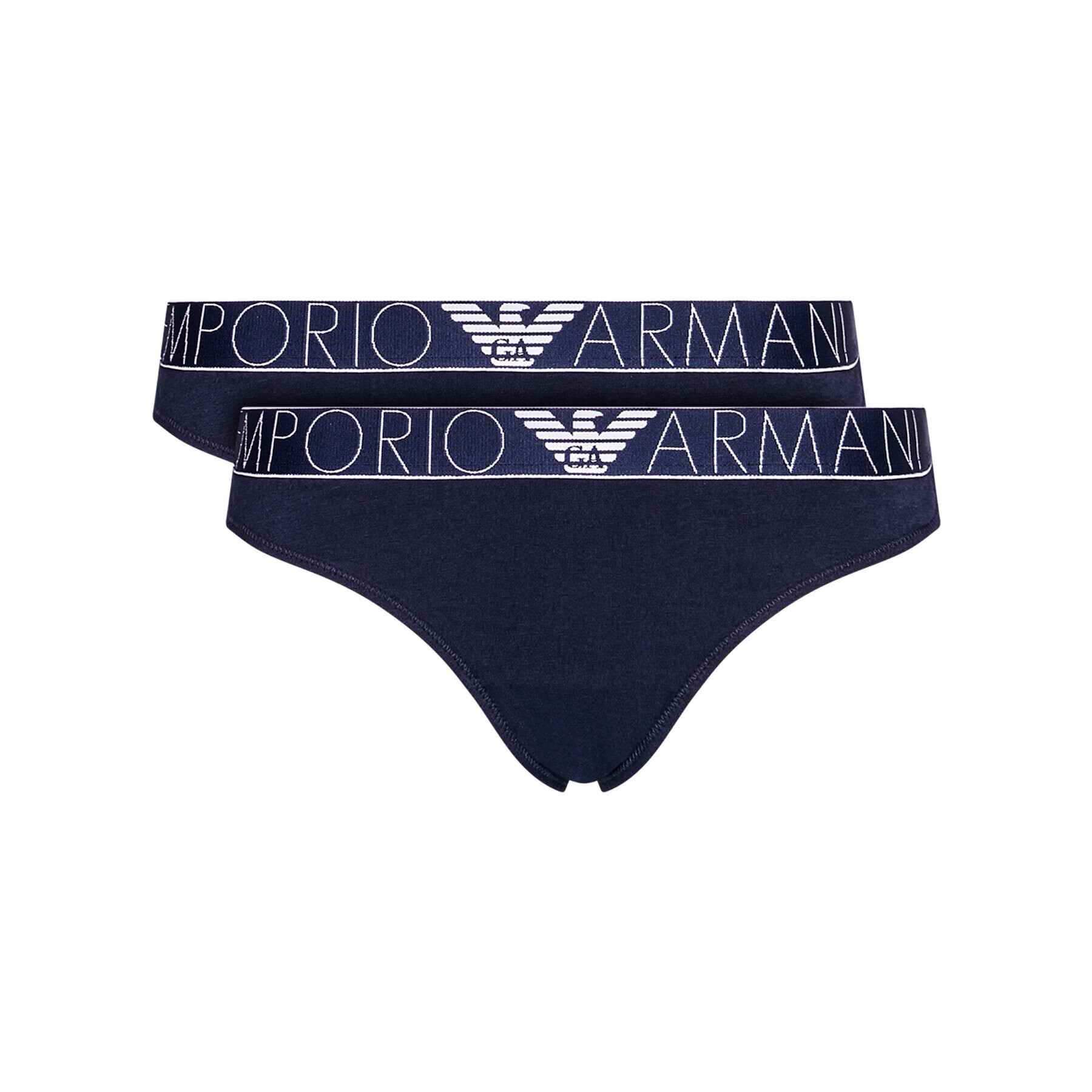 Emporio Armani Underwear Комплект 2 чифта бикини бразилиана 163337 1P227 27435 Тъмносин - Pepit.bg