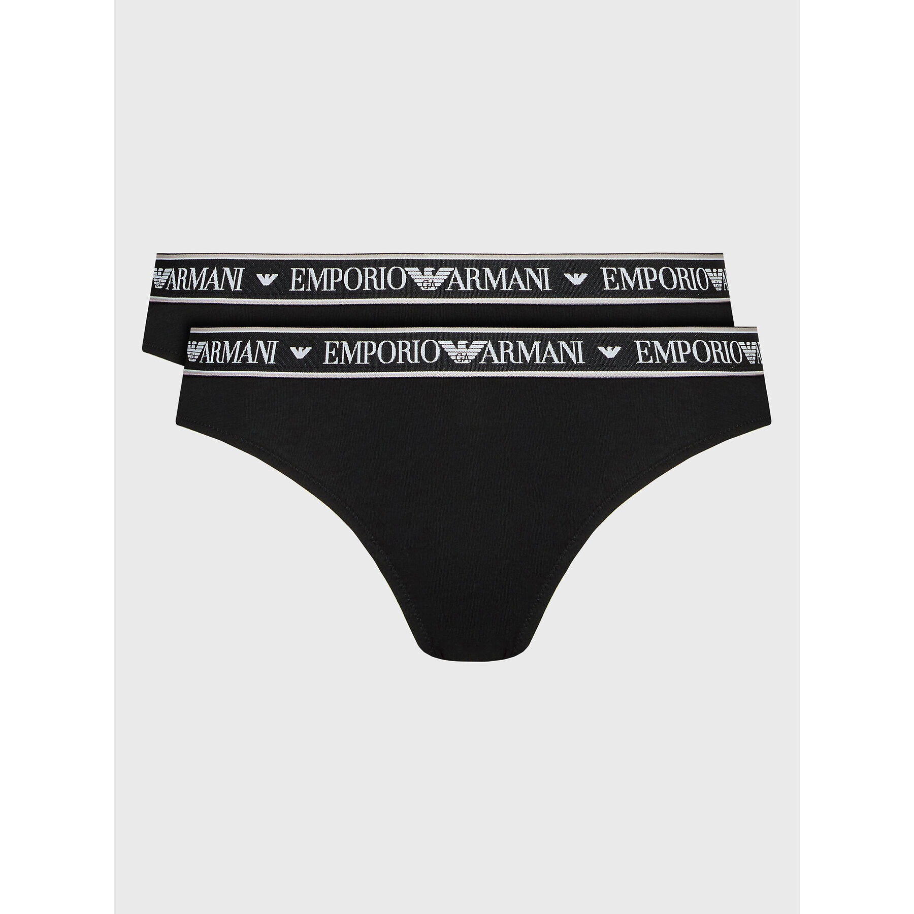 Emporio Armani Underwear Комплект 2 чифта бикини бразилиана 163337 2F227 00020 Черен - Pepit.bg