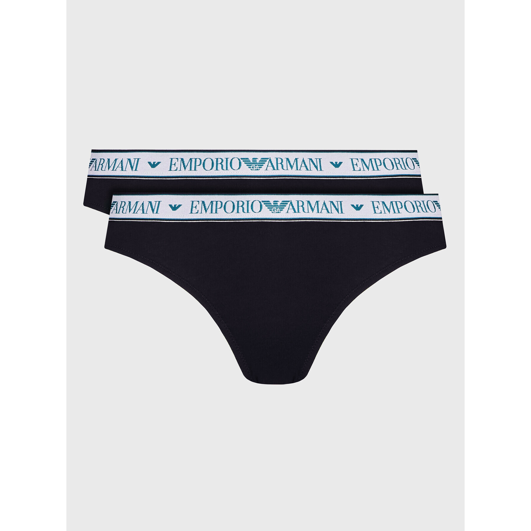 Emporio Armani Underwear Комплект 2 чифта бикини бразилиана 163337 2F227 00135 Тъмносин - Pepit.bg