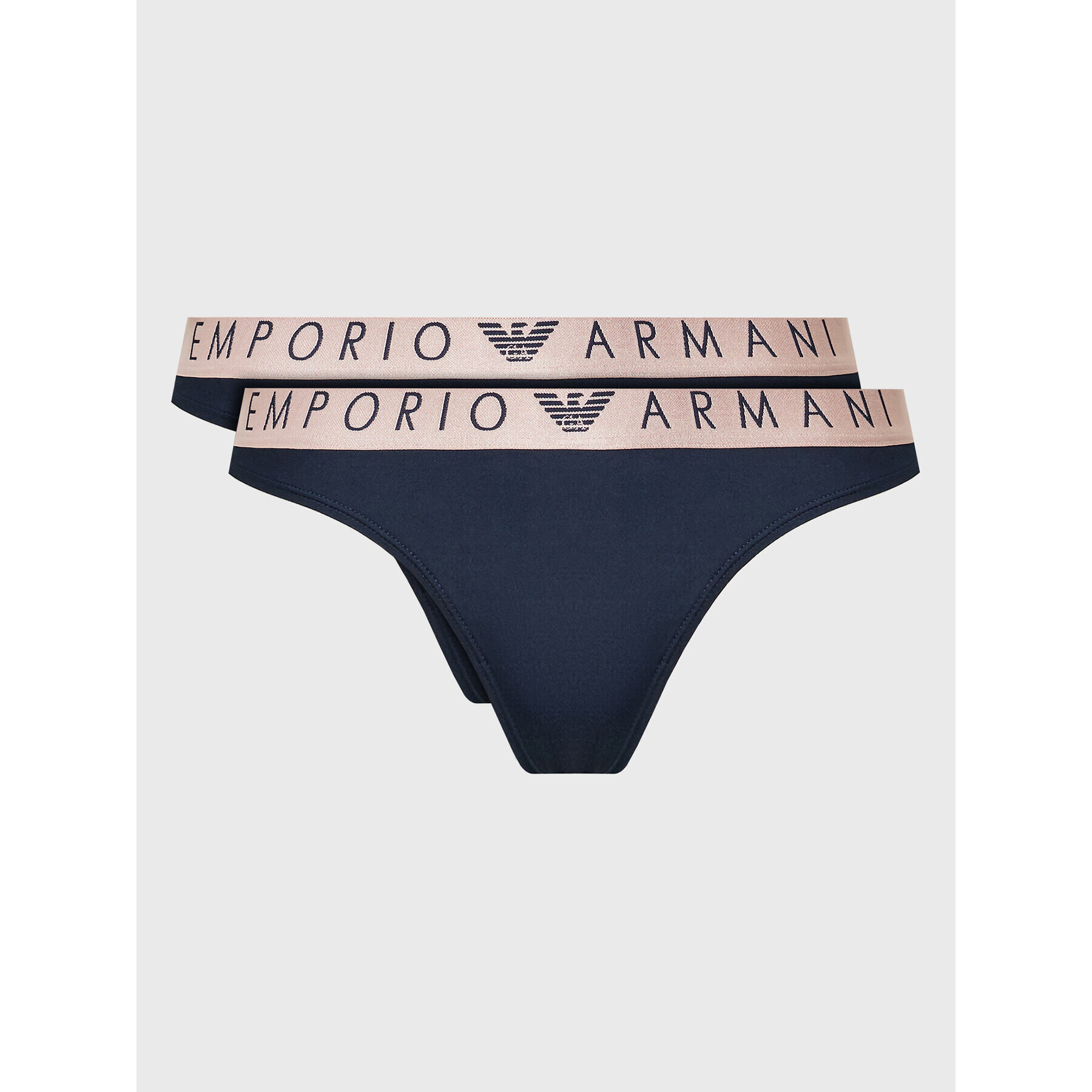 Emporio Armani Underwear Комплект 2 чифта бикини бразилиана 163337 2F235 00135 Тъмносин - Pepit.bg