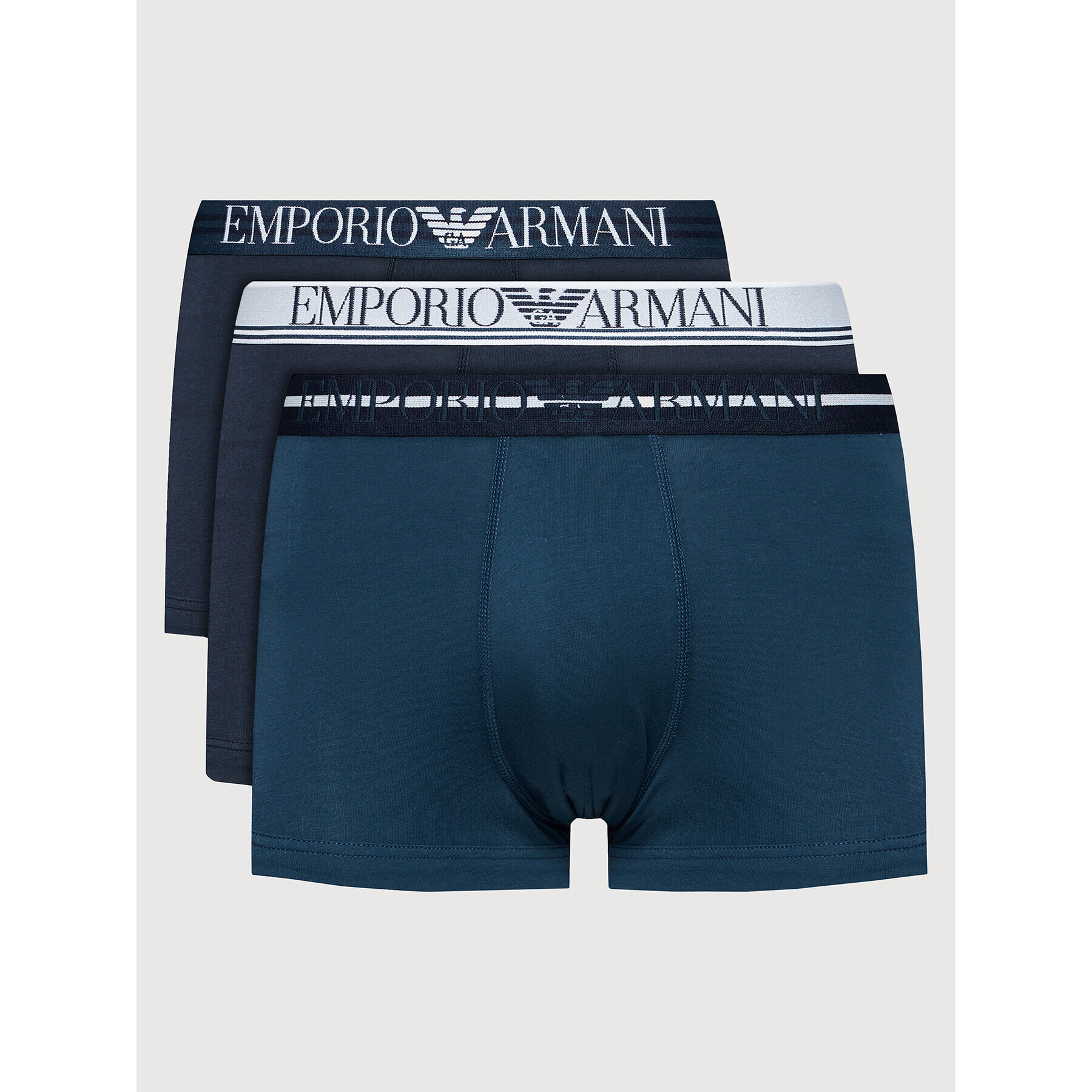 Emporio Armani Underwear Комплект 3 чифта боксерки 111357 1A723 90235 Тъмносин - Pepit.bg