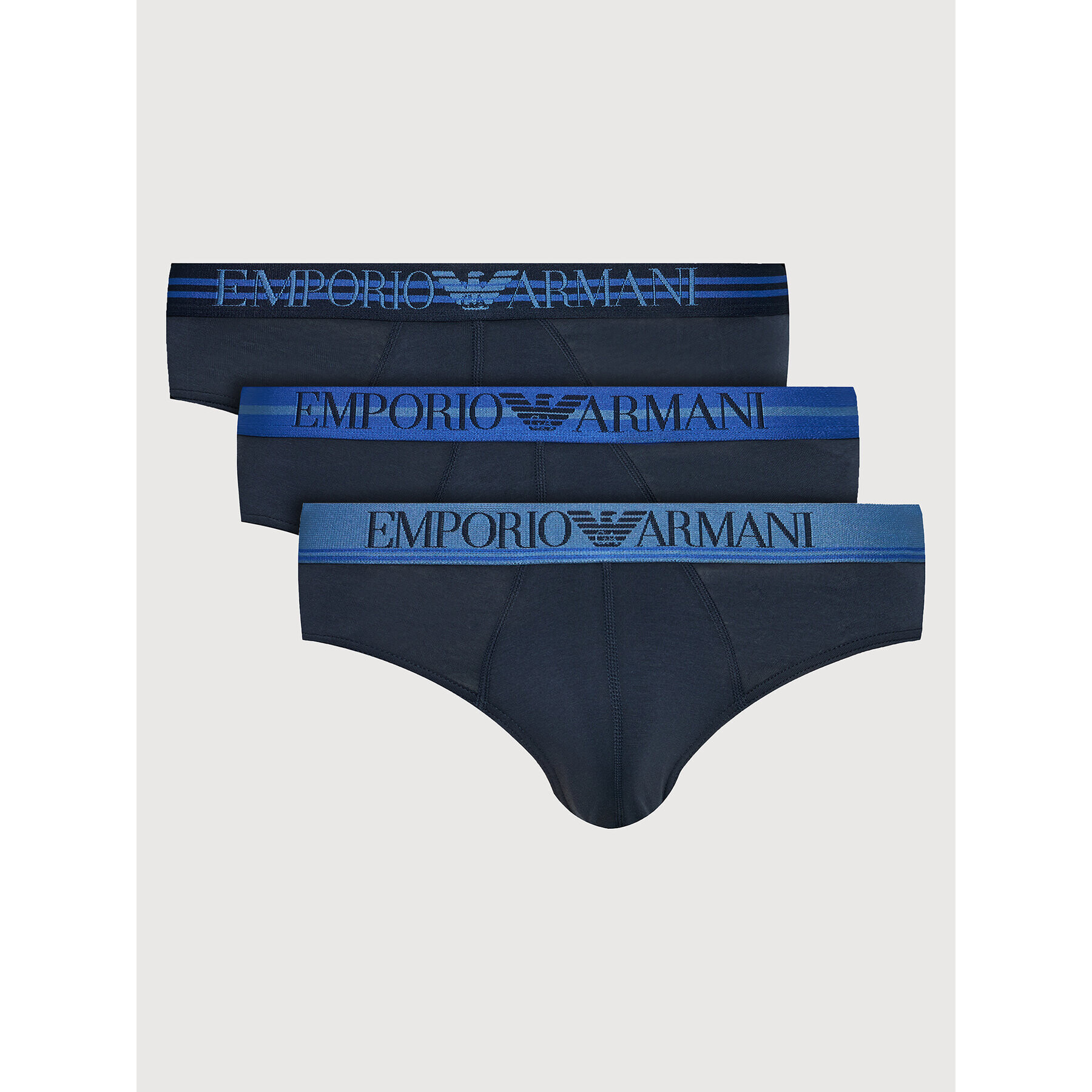 Emporio Armani Underwear Комплект 3 чифта слипове 111734 1A723 70435 Тъмносин - Pepit.bg