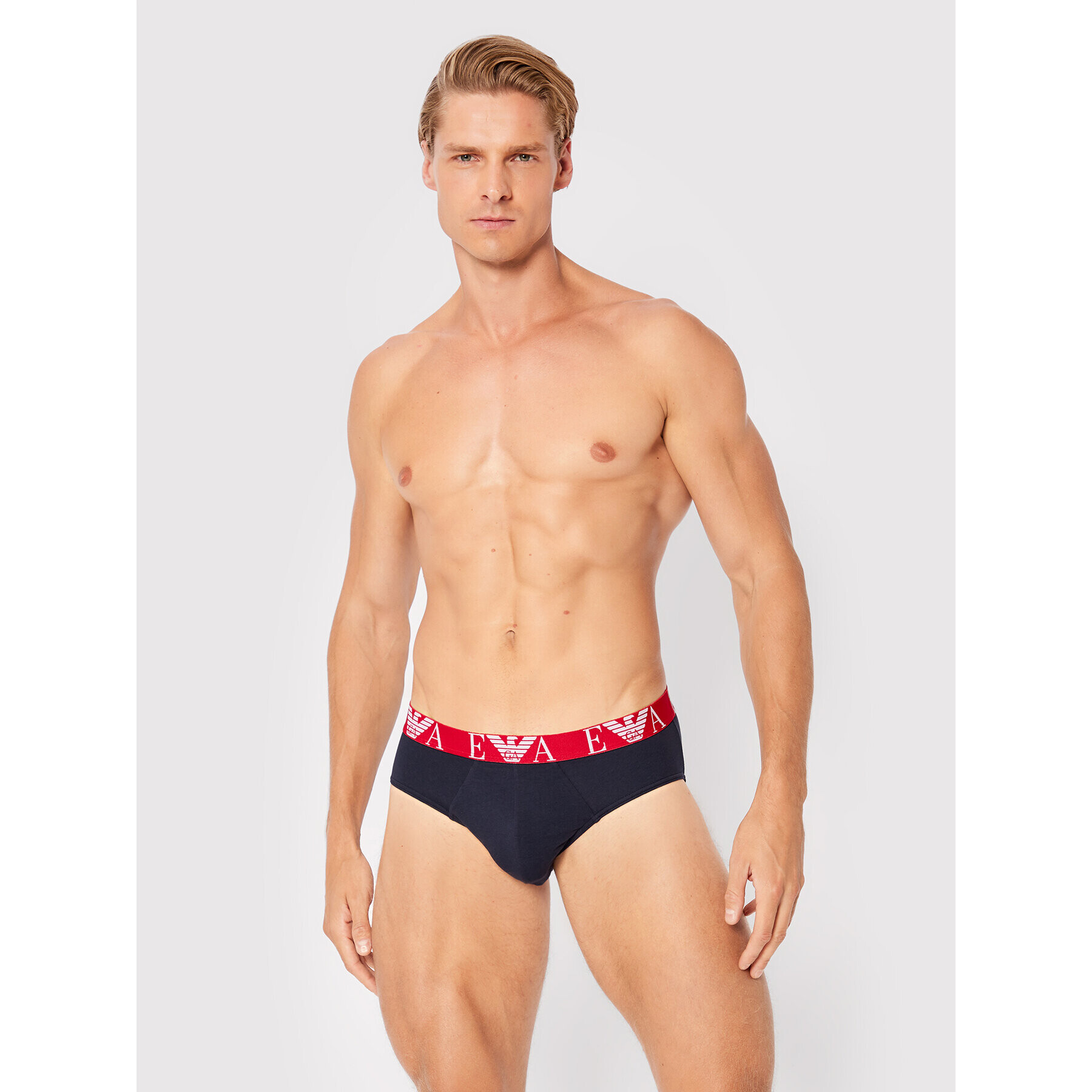 Emporio Armani Underwear Комплект 3 чифта слипове 111734 2F715 70435 Тъмносин - Pepit.bg